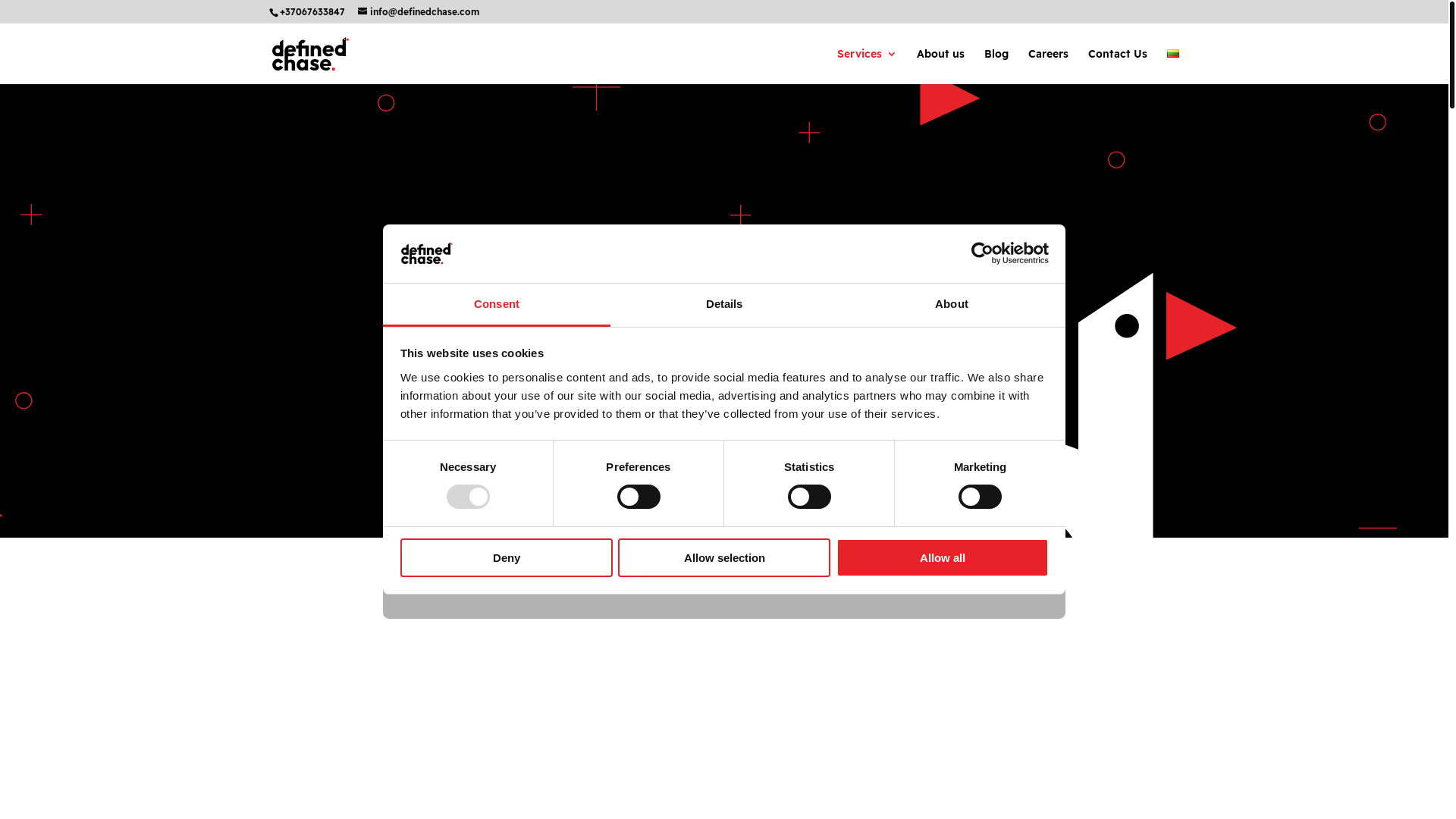 website screenshot of https://hubdefinedchase.com/