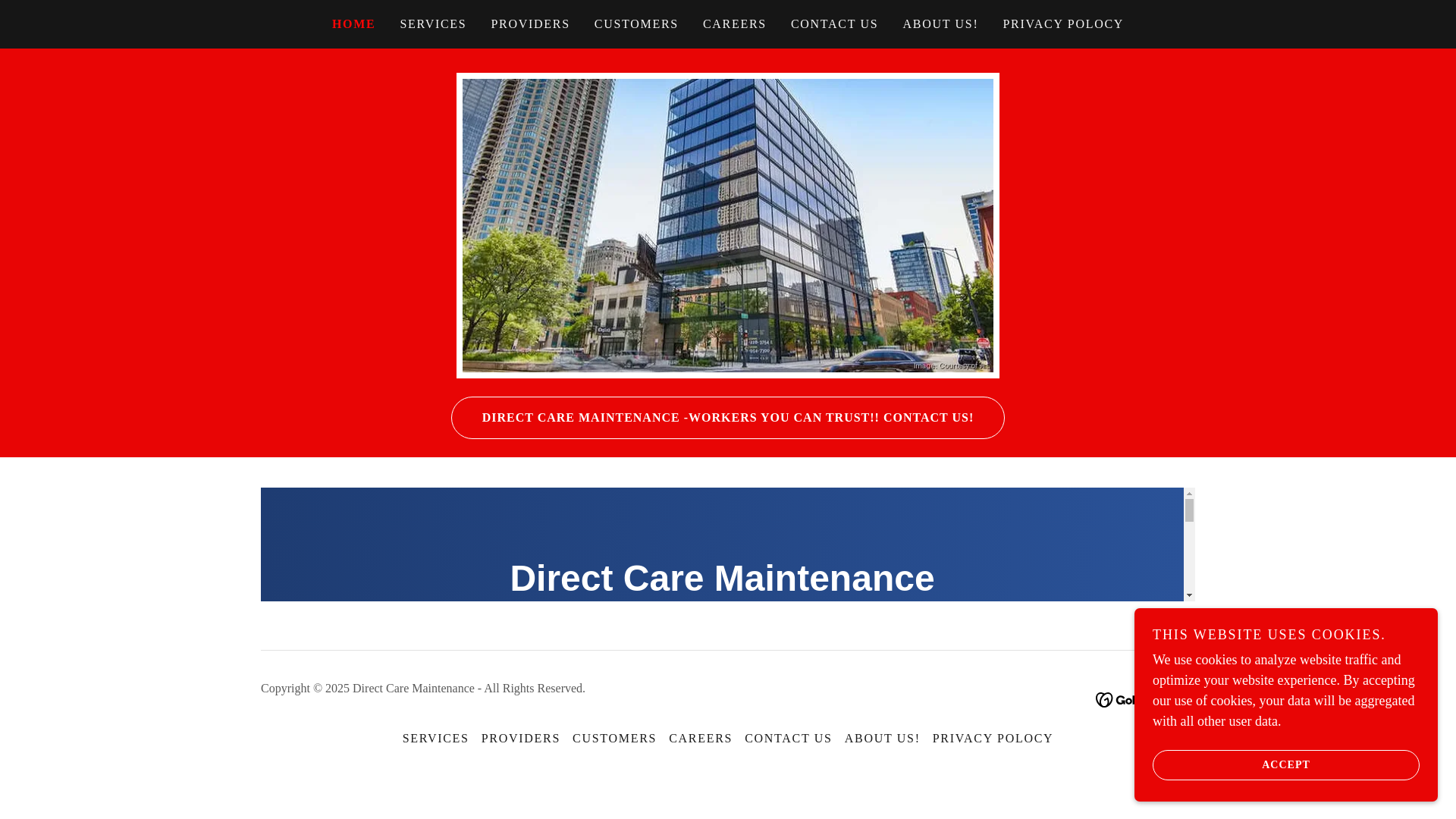 website screenshot of https://directcaremaintenance.com/