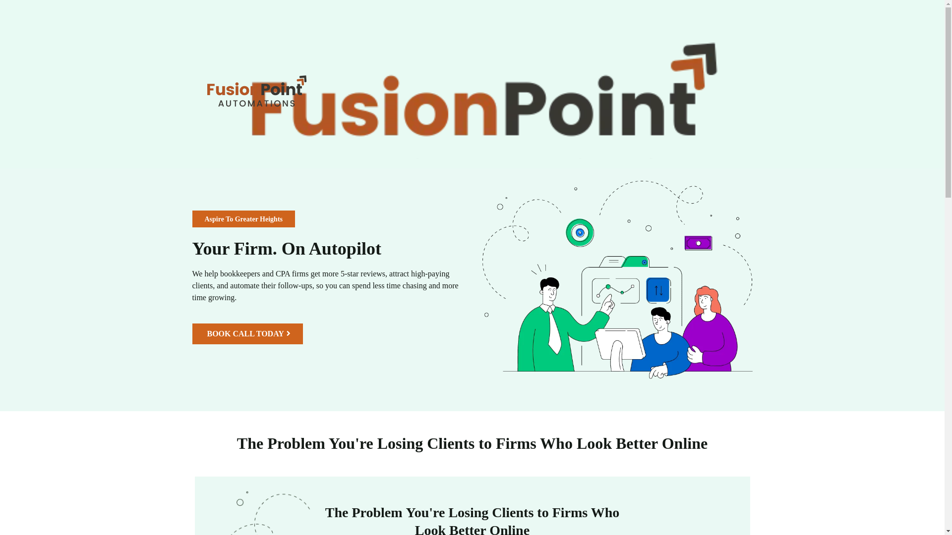 website screenshot of https://fusionpointautomations.com/