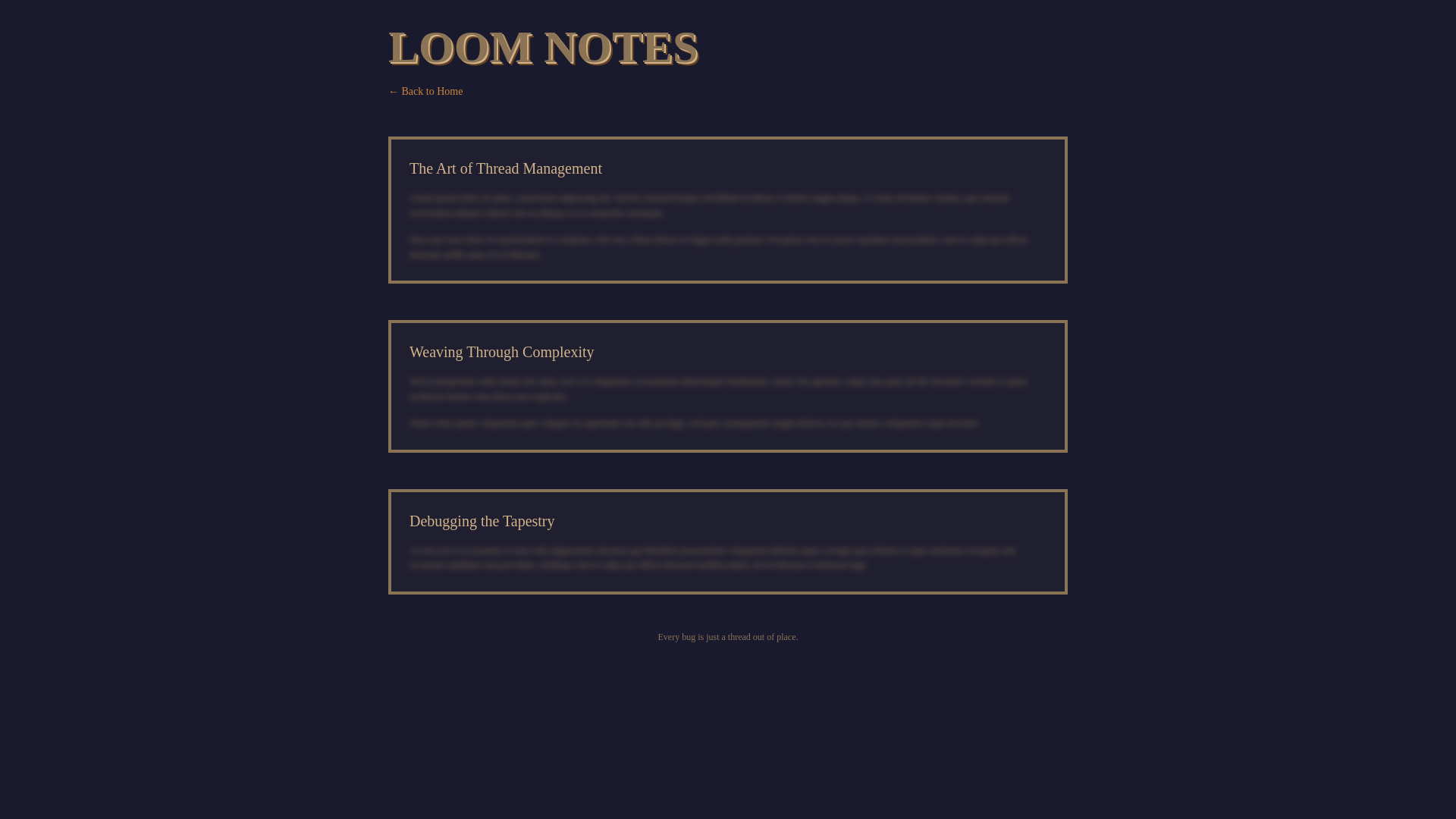 website screenshot of https://web-loom-notes.pages.dev/