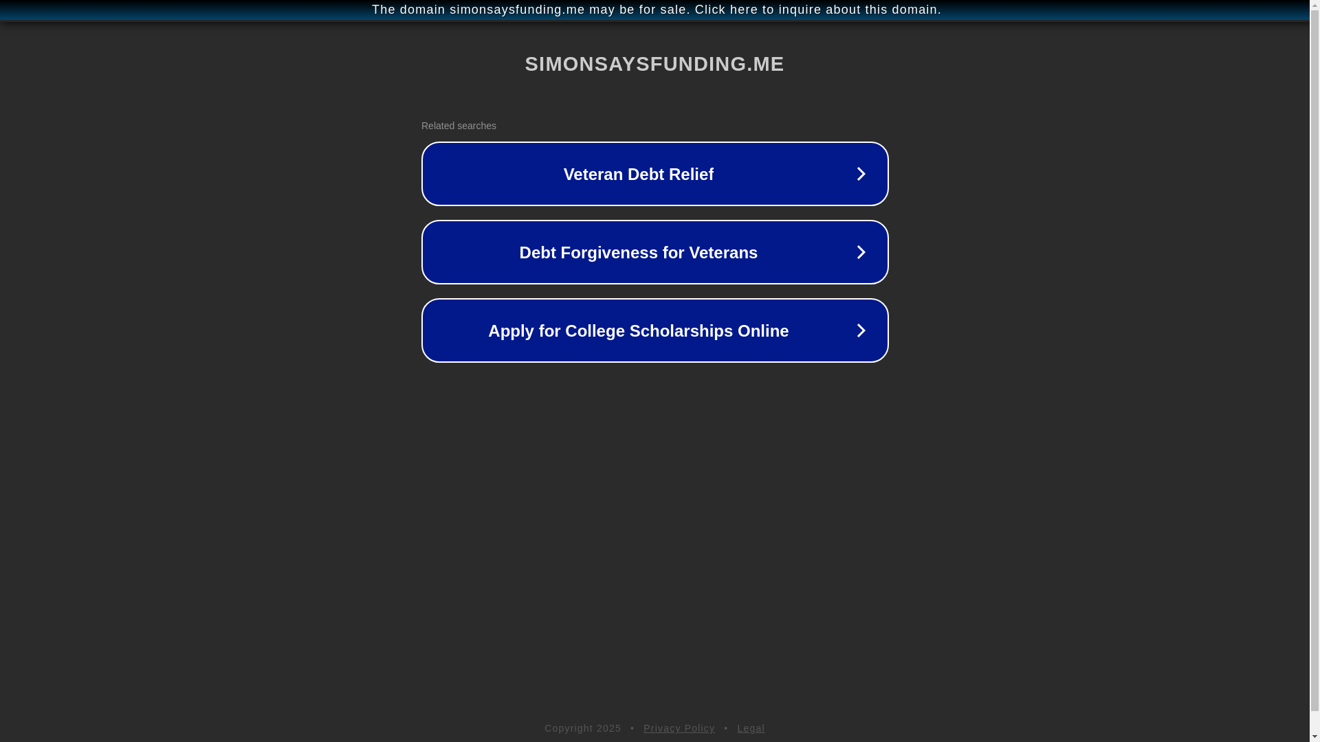 website screenshot of https://simonsaysfunding.me/