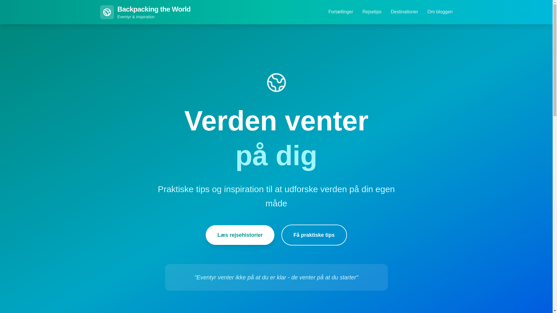 website screenshot of https://backpackingtheworld.pages.dev/