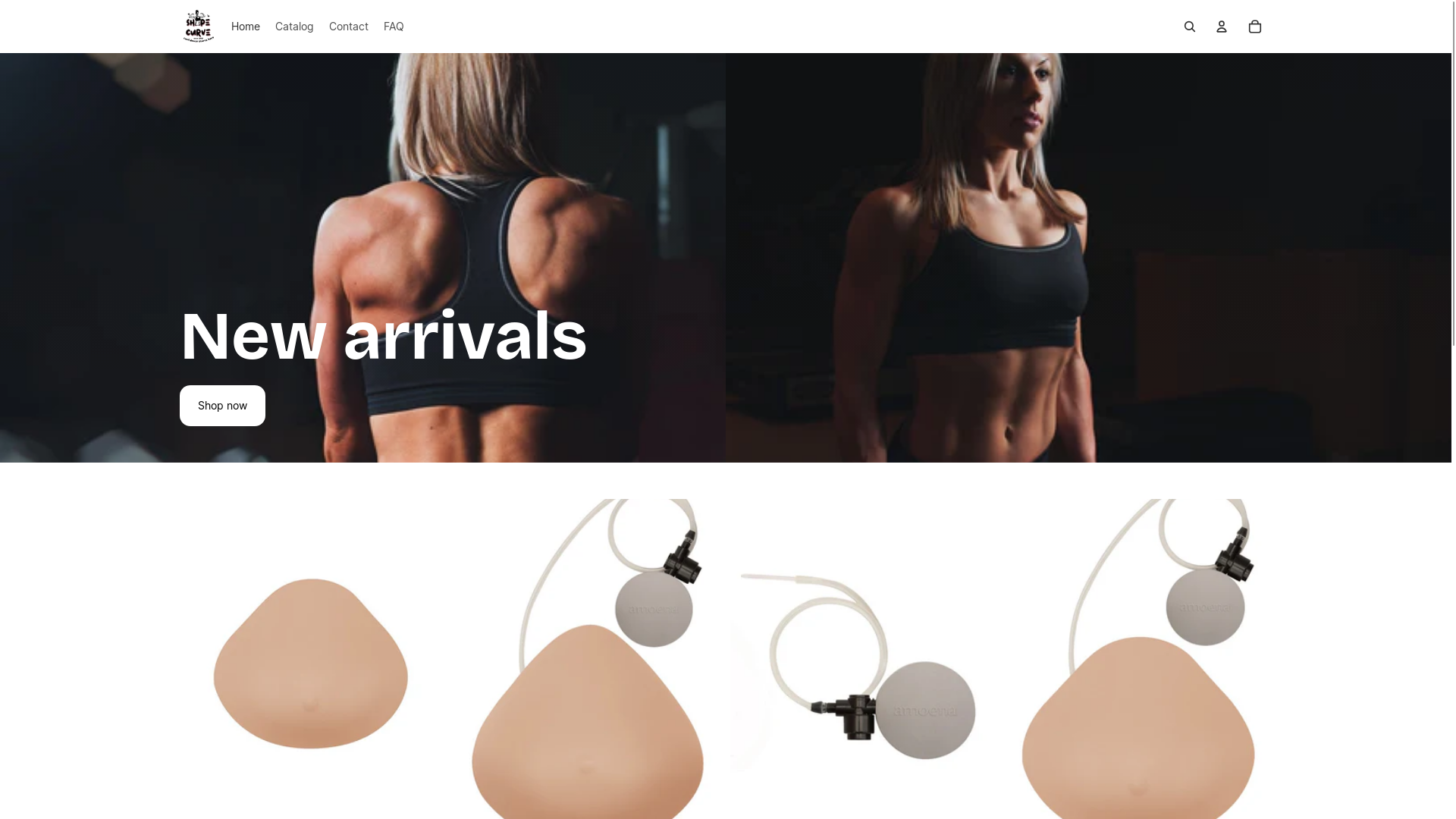 website screenshot of https://shapecurve.co.za/