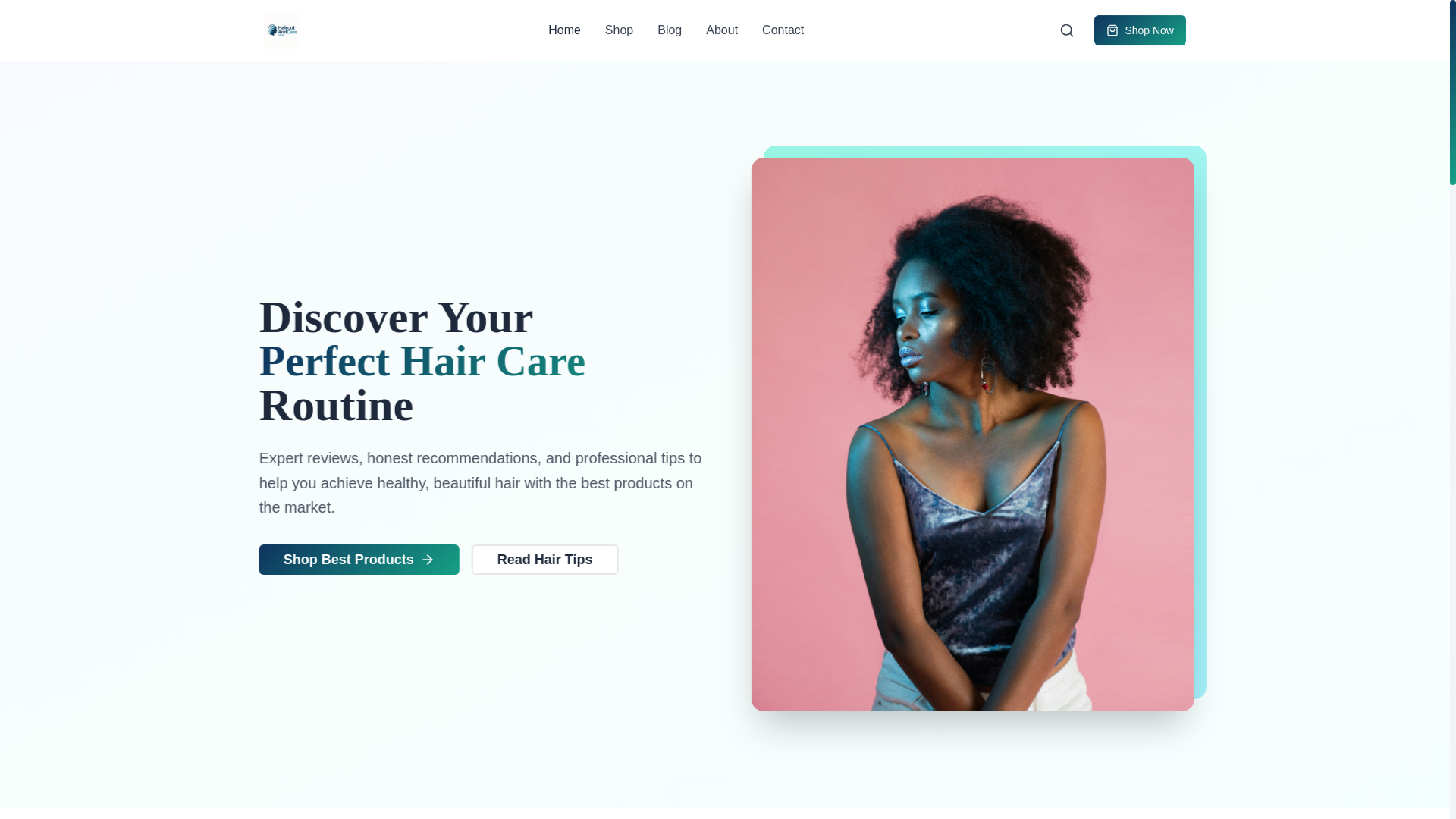 website screenshot of https://cutandcare.shop/