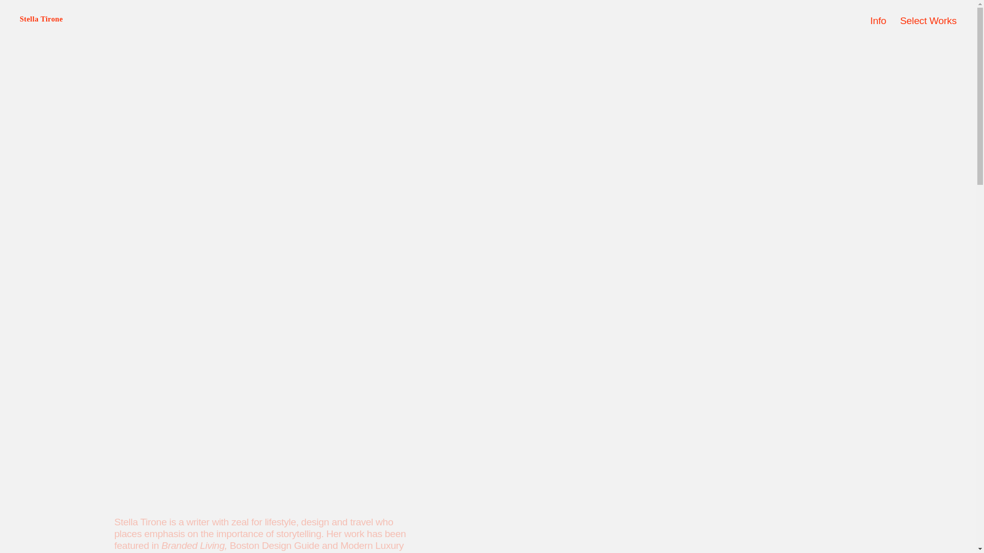 website screenshot of https://stellatirone.com/