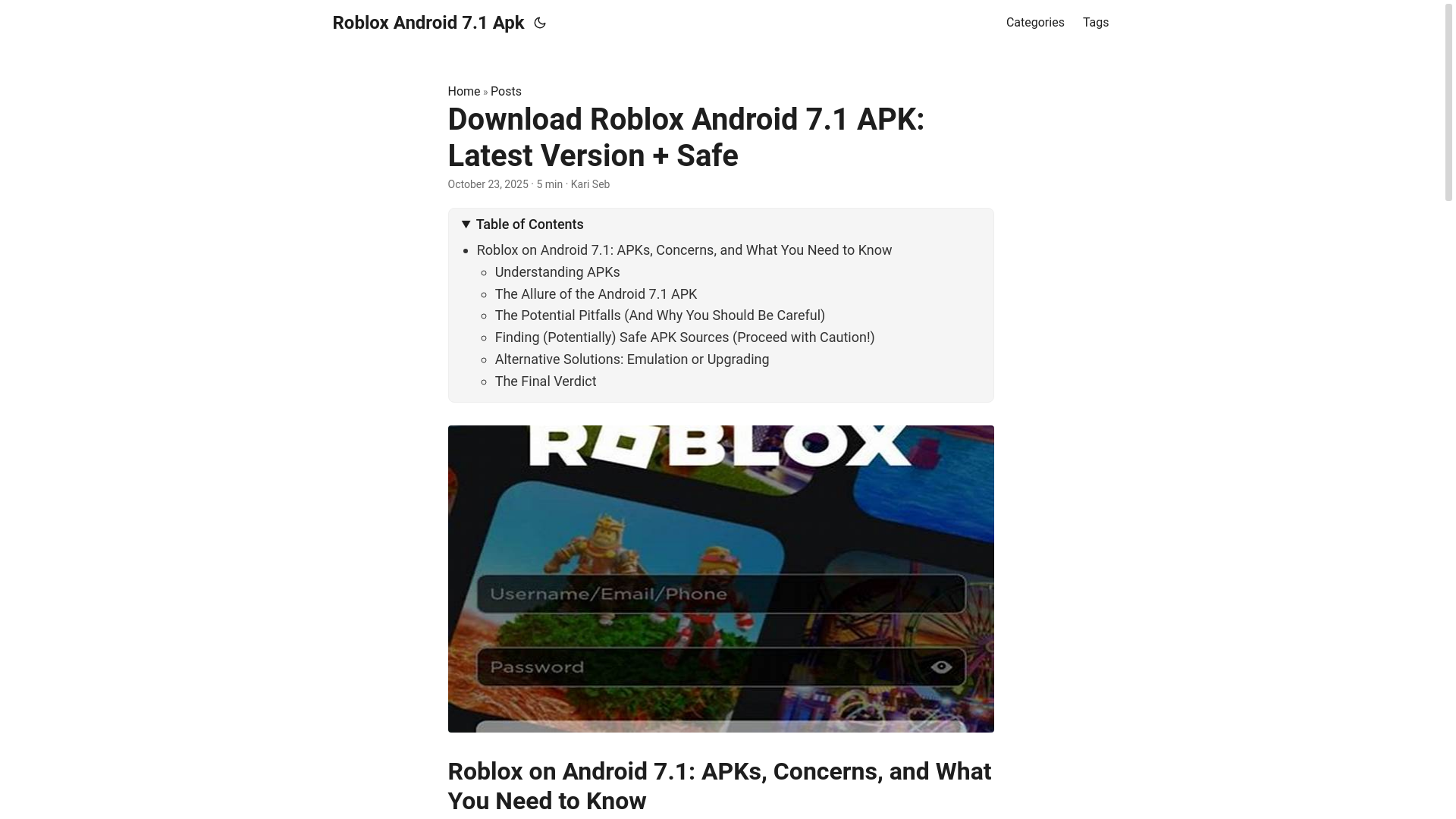 website screenshot of https://roblox-android-7-1-apk.pages.dev/
