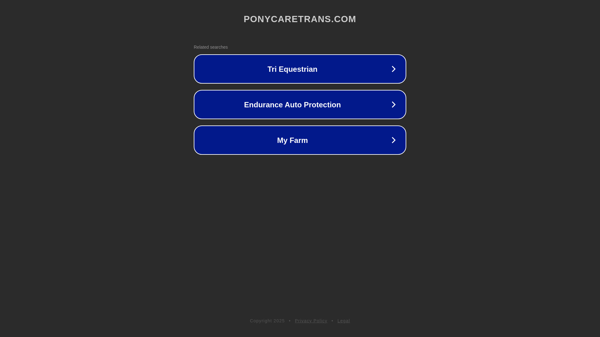 website screenshot of https://ponycaretrans.com/