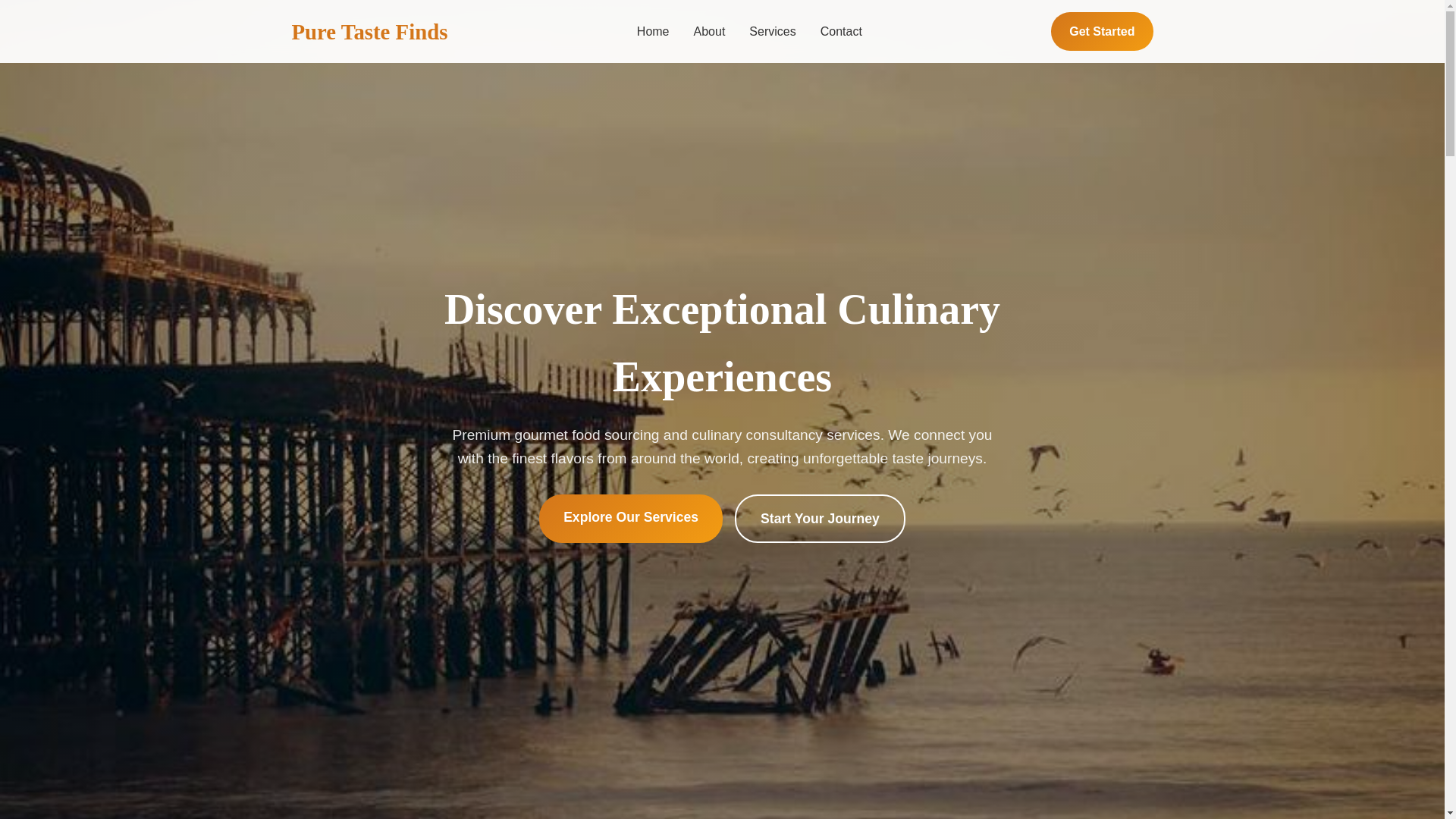 website screenshot of https://puretastefinds.cyou/