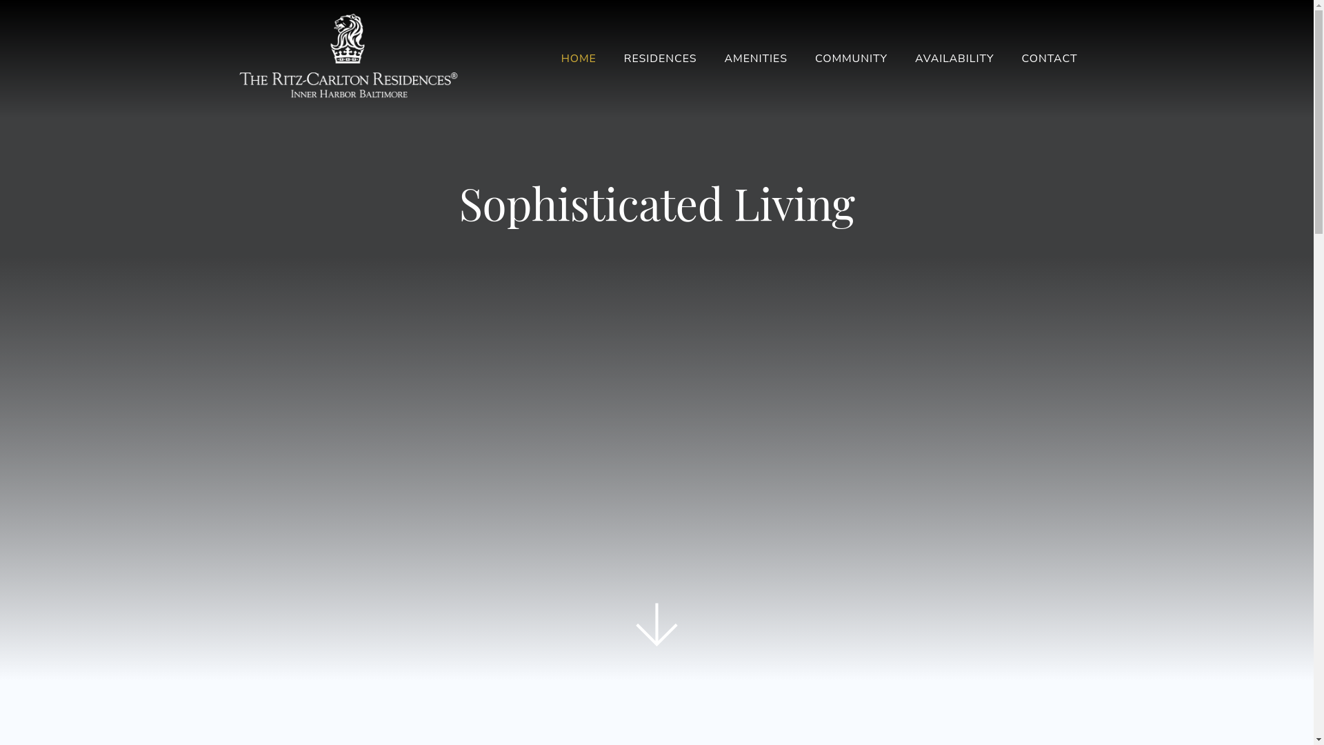 website screenshot of https://baltimoreharborluxury.com/