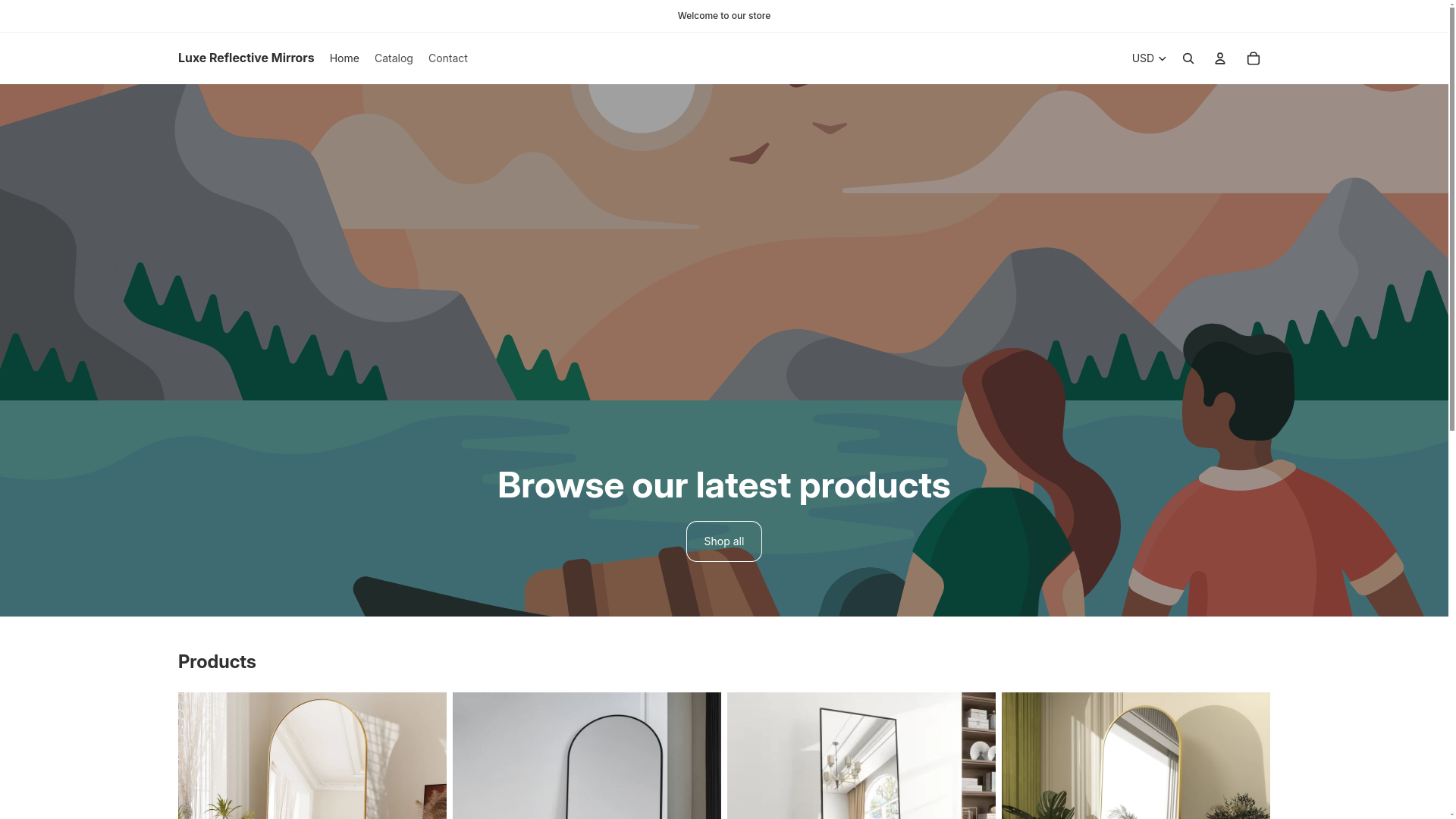 website screenshot of https://luxereflective.co/