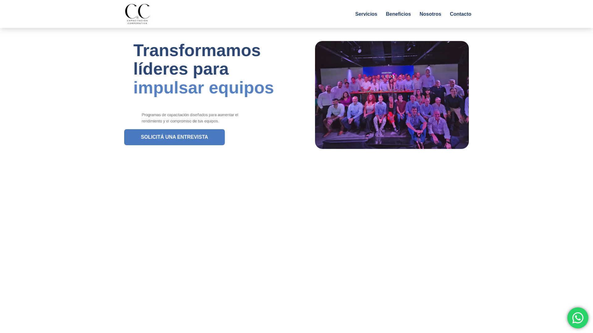 website screenshot of https://capacitacion-corporativa.com.ar/