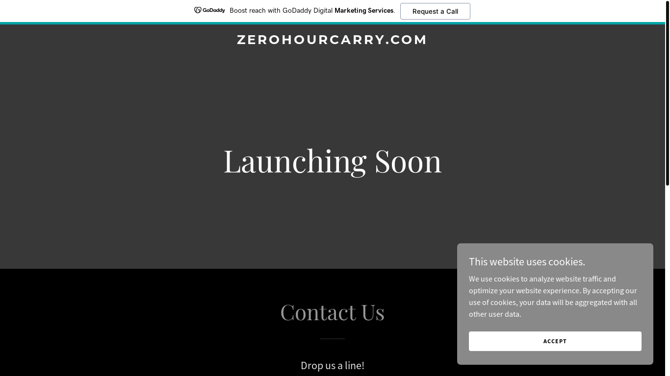 website screenshot of https://zerohourcarry.com/