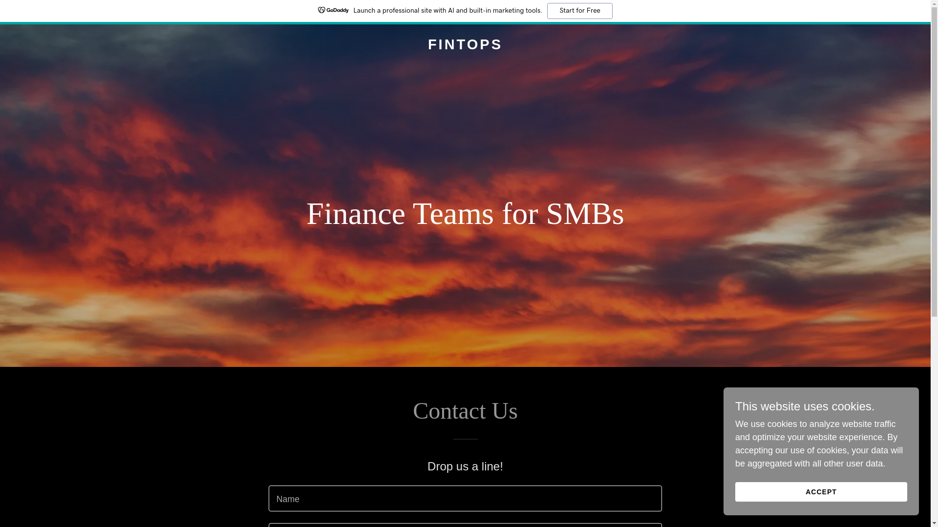 website screenshot of https://fintops.com.au/