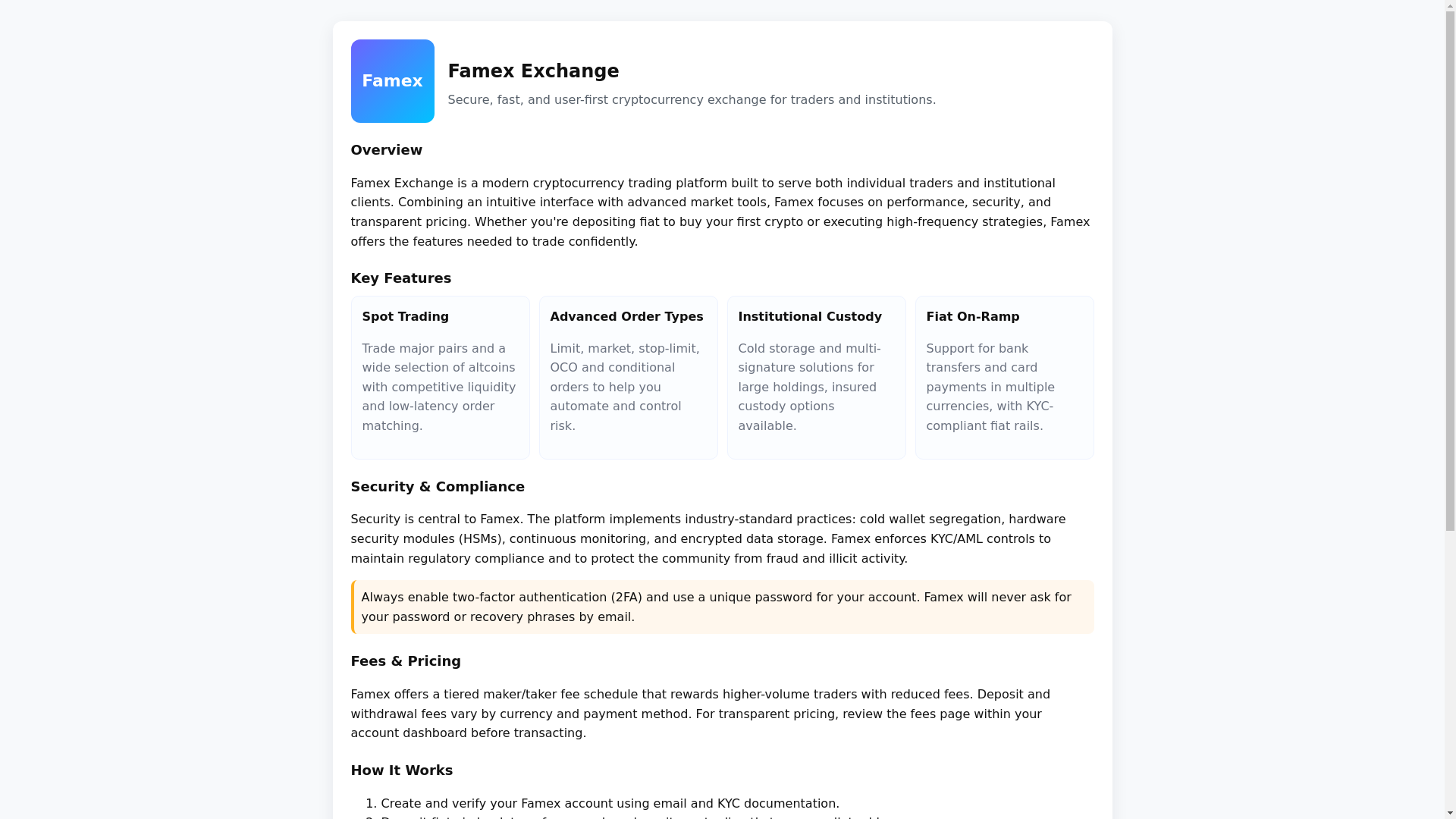 website screenshot of https://famex-exchange-en-us.pages.dev/