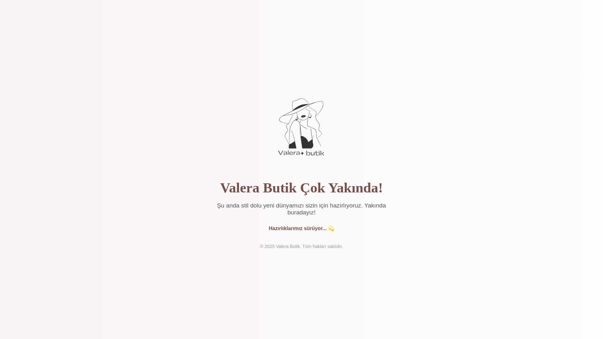 website screenshot of https://valerabutik.com/