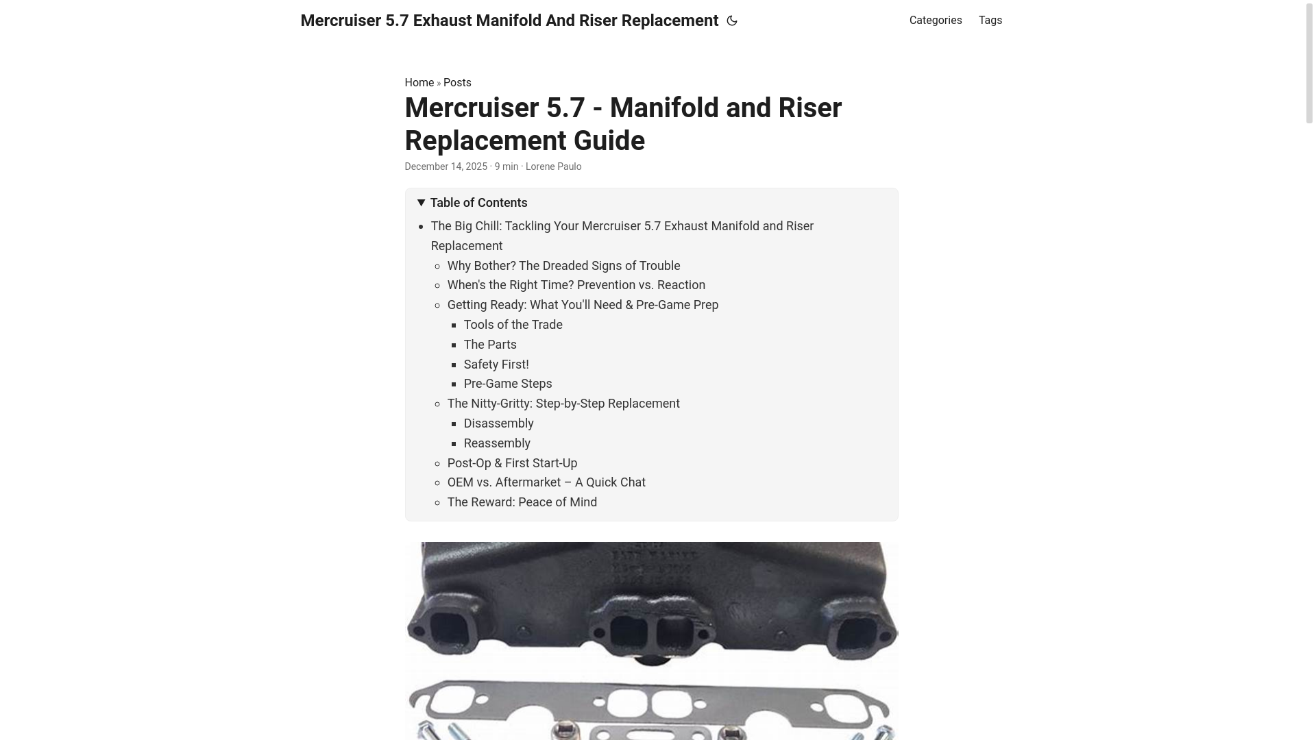 website screenshot of https://mercruiser57exhaustmanifoldandriserreplacement.pages.dev/