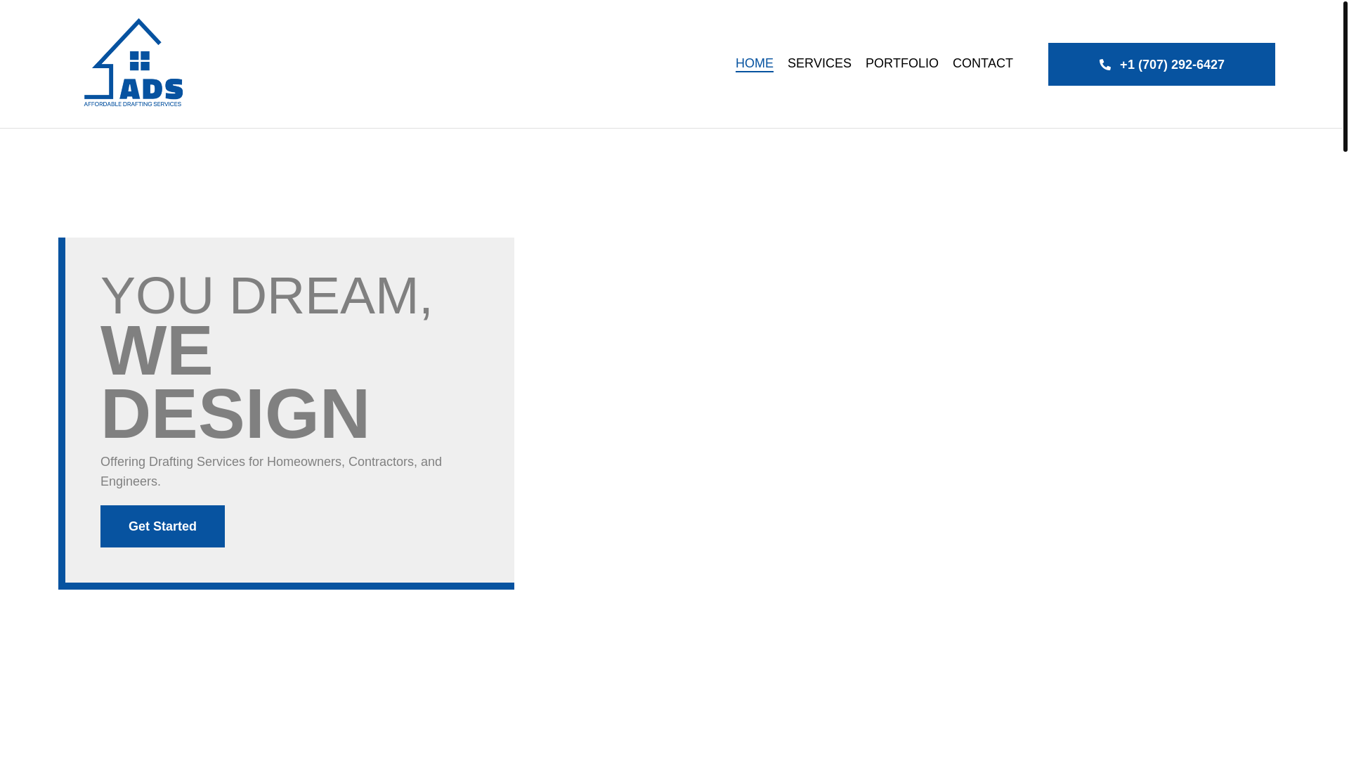 website screenshot of https://affordabledrafting.info/