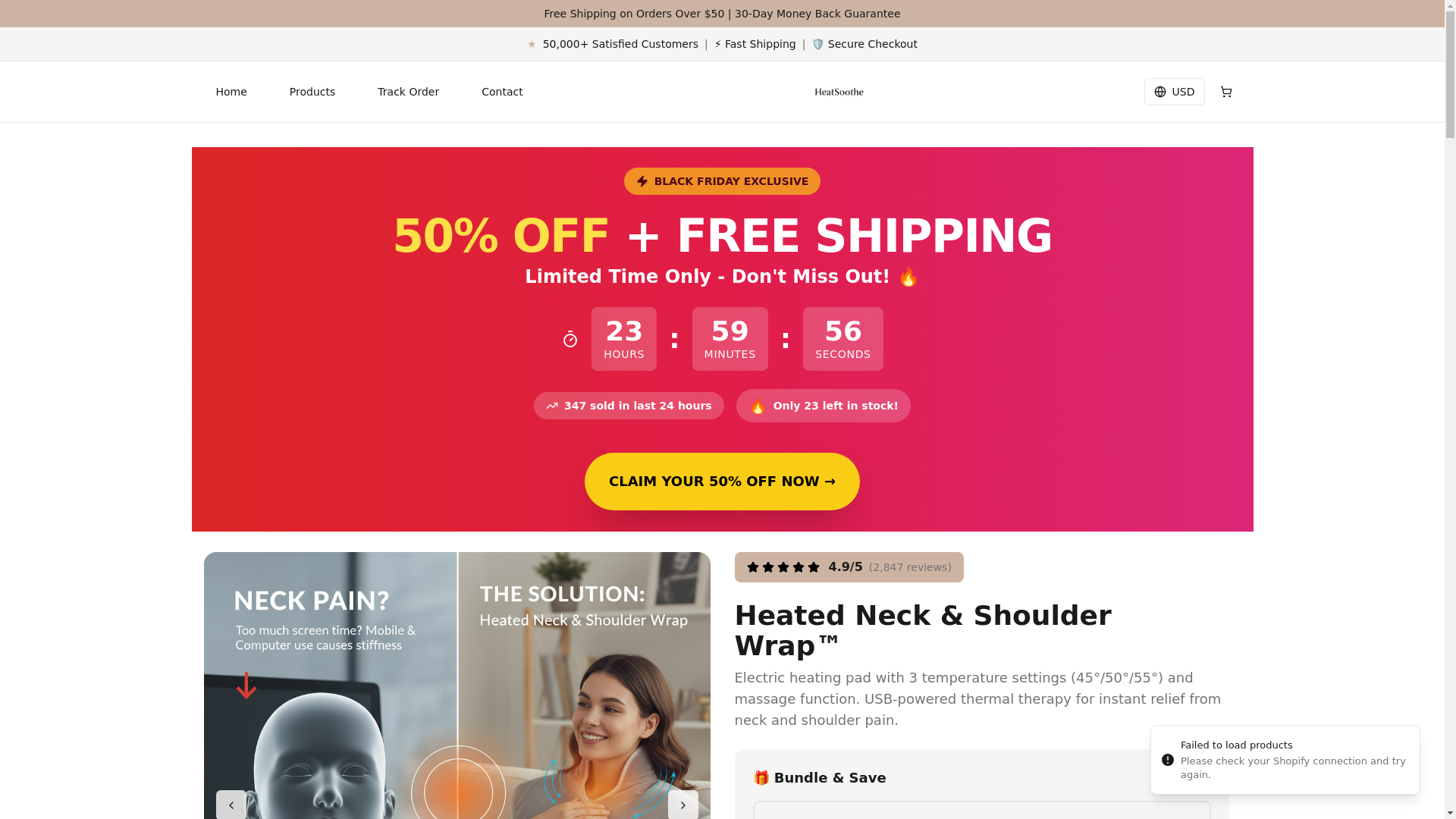 website screenshot of https://getheatsoothe.com/