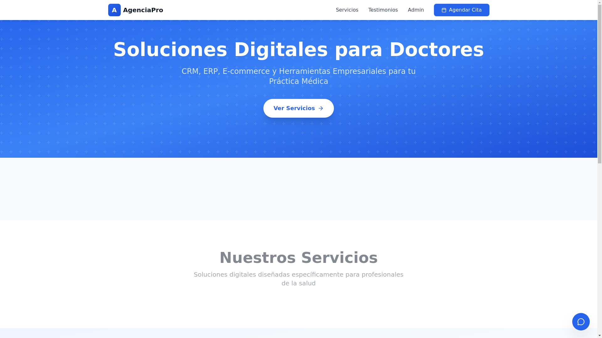 website screenshot of https://agenciapro.lat/