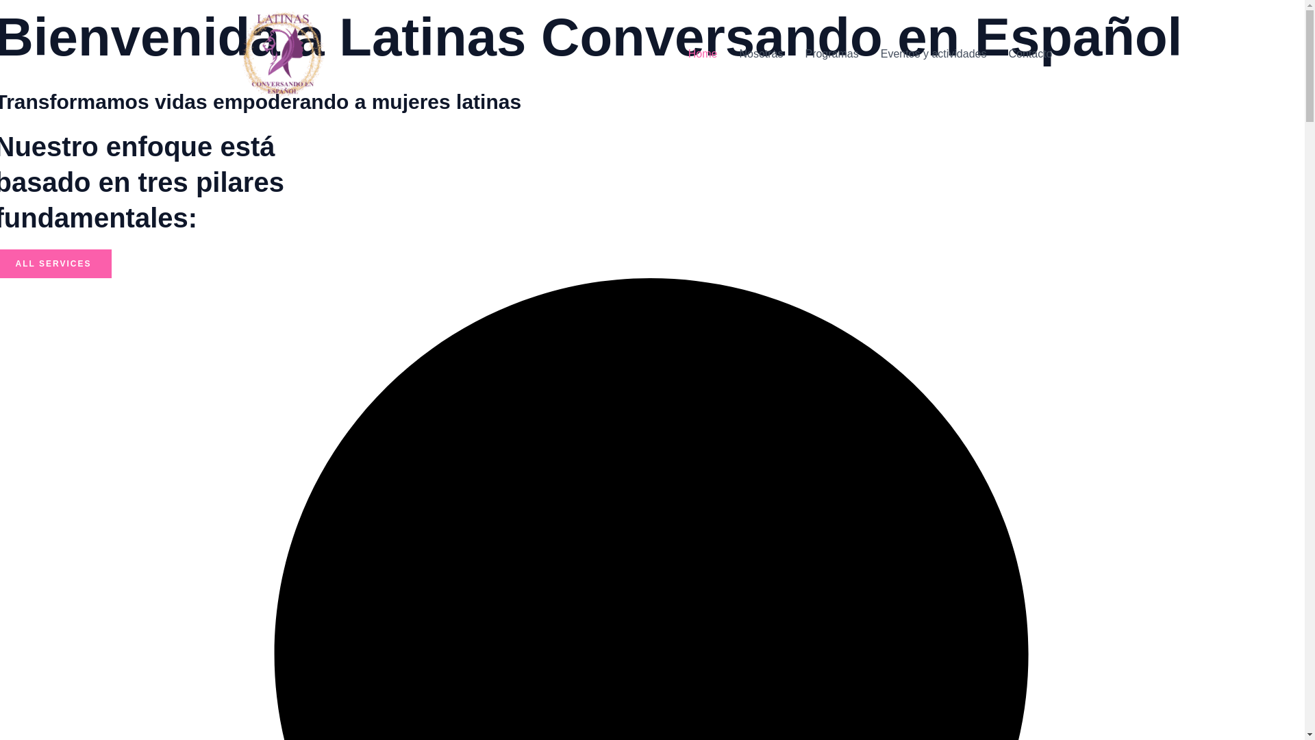 website screenshot of https://xn--latinasconversandoenespaol-4rc.org/