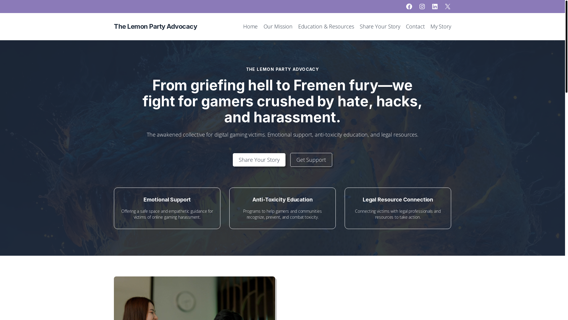 website screenshot of https://lemonparty.info/