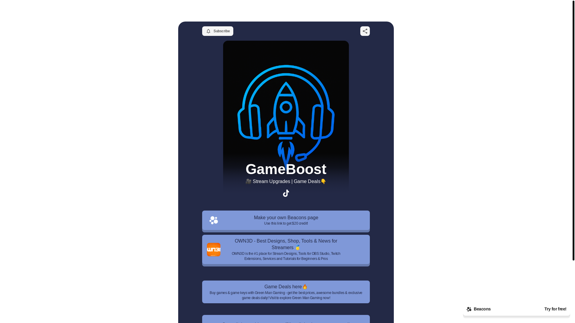 website screenshot of https://gameboostai.com/