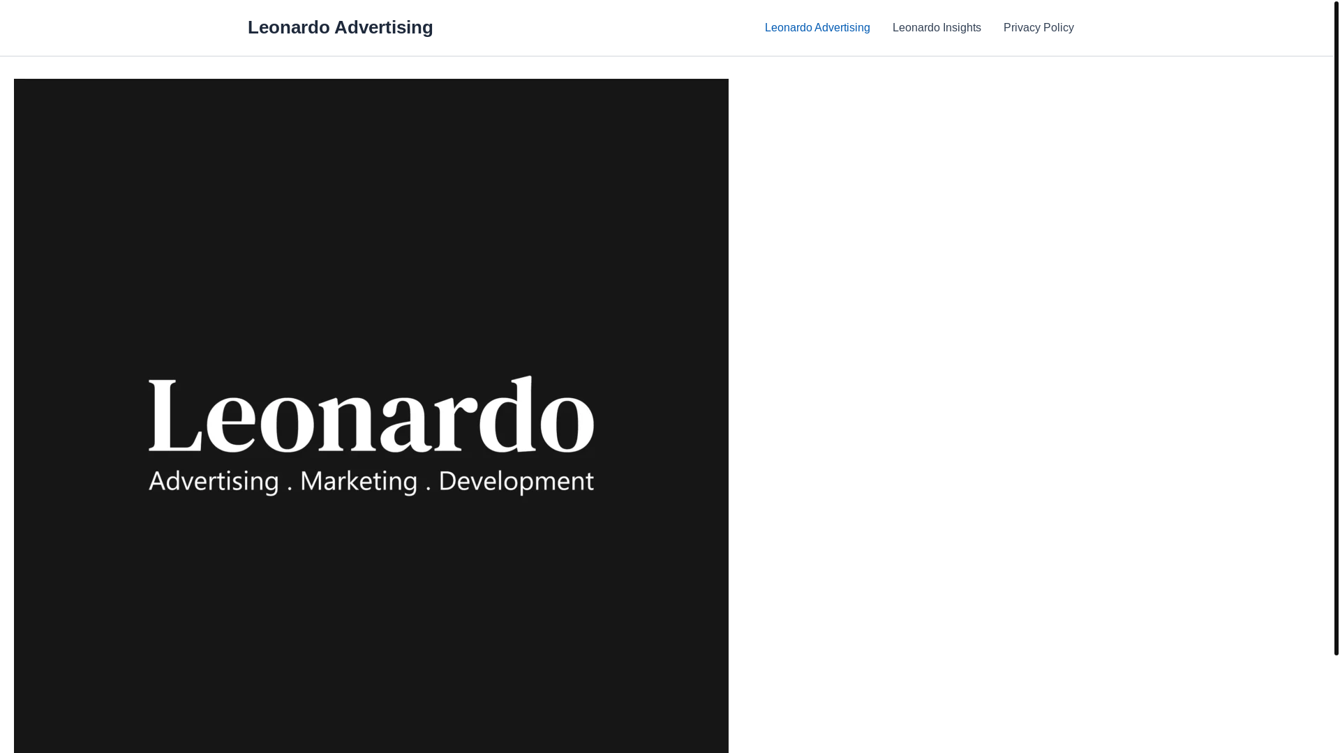 website screenshot of https://leonardoadvertising.com/