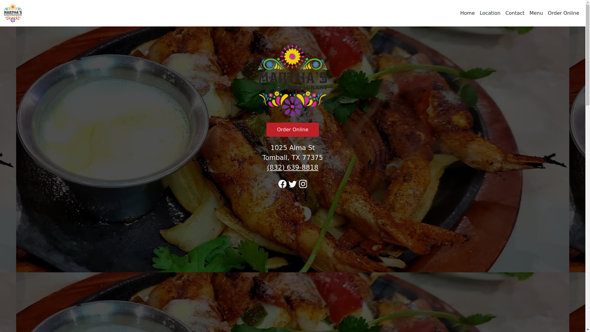 website screenshot of https://marthasmexicanrestaurantgrilltx.com/