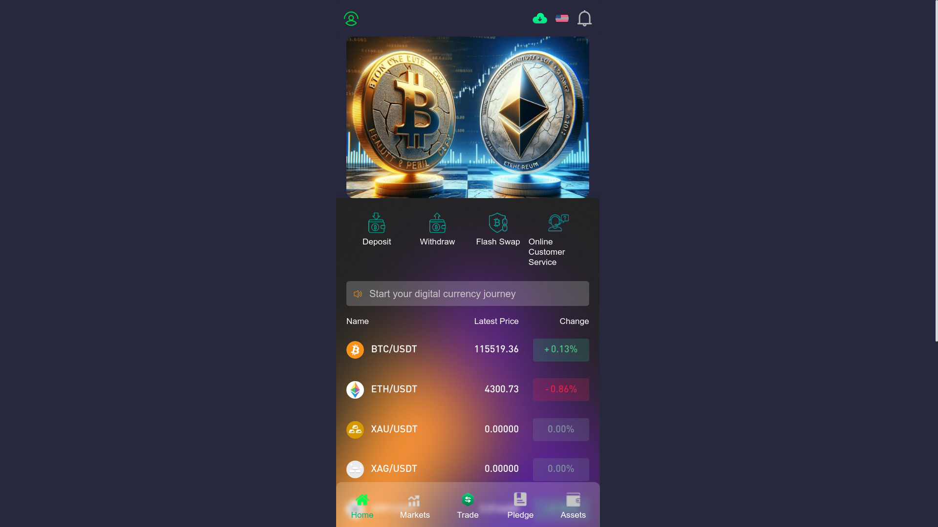 website screenshot of https://chain-x66.com/