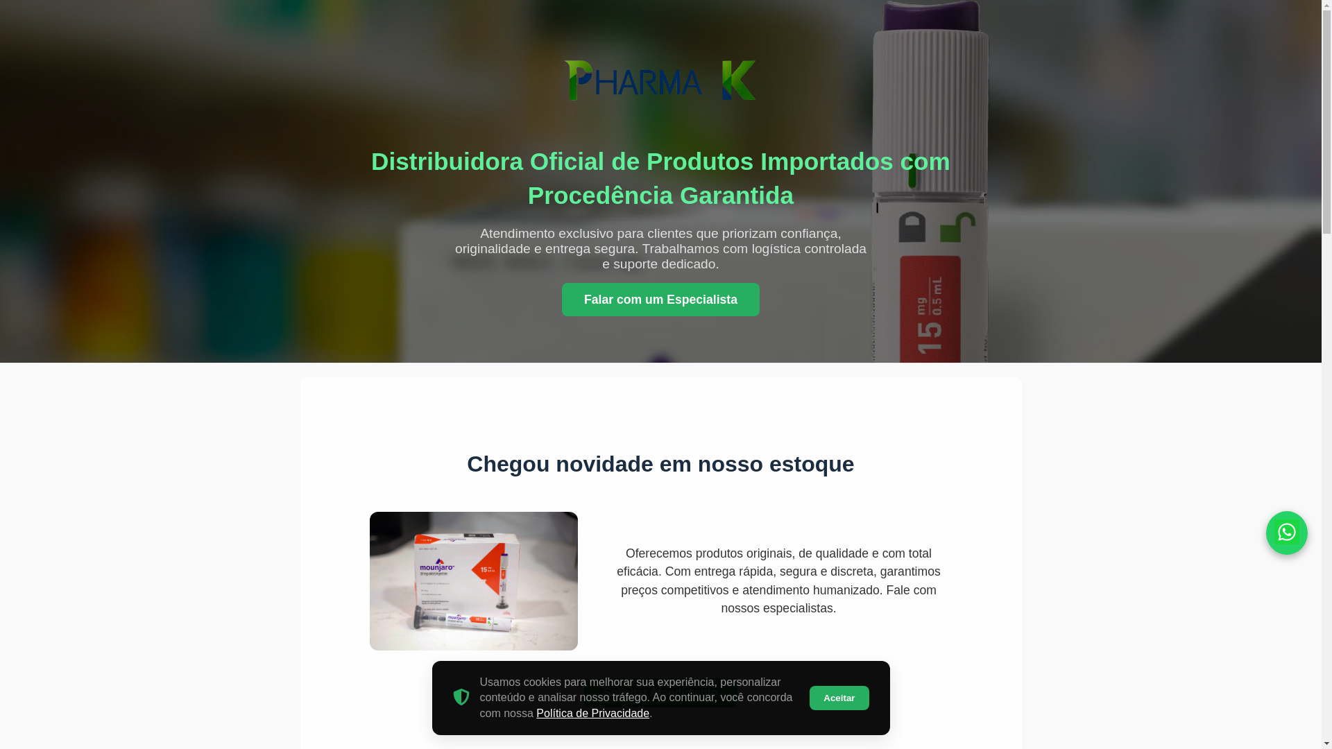 website screenshot of https://pharmak.org/