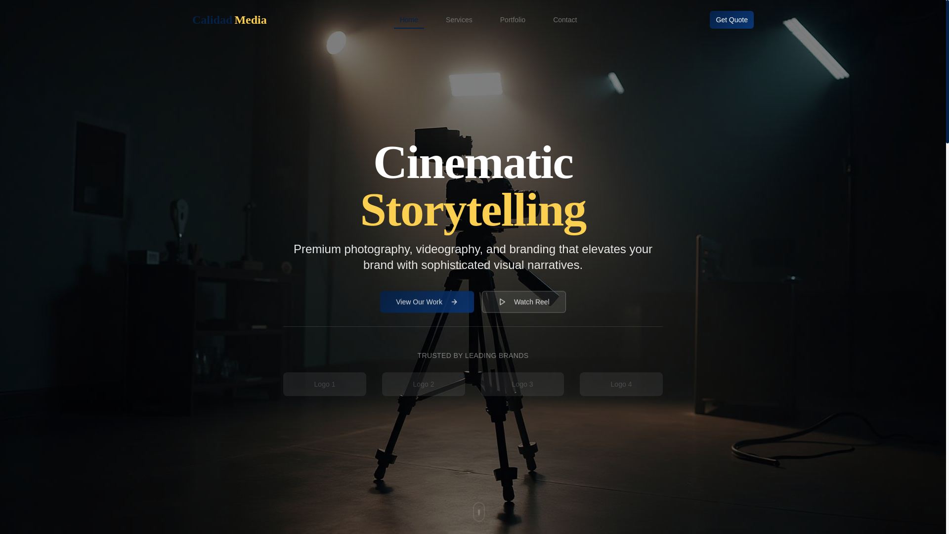 website screenshot of https://calidad-cinematic-showcase.pages.dev/