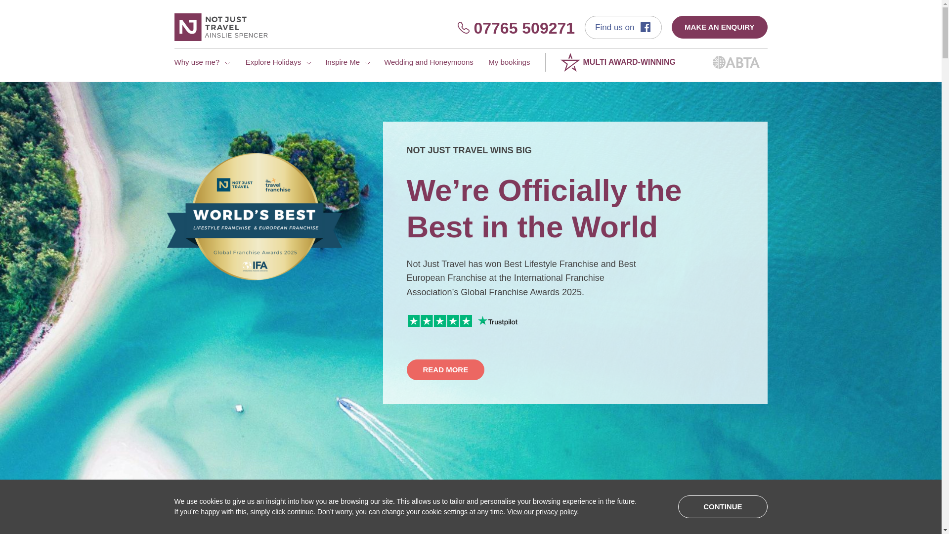 website screenshot of https://ainsliespencer.com/