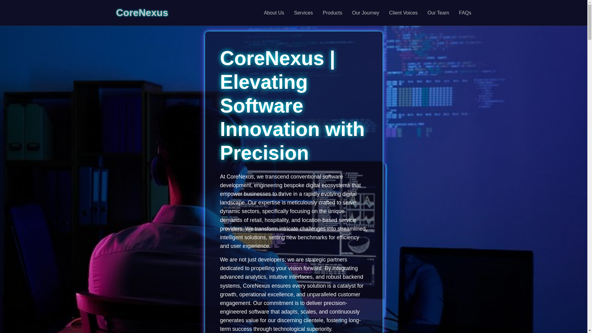 website screenshot of https://corenexuselevating.pages.dev/