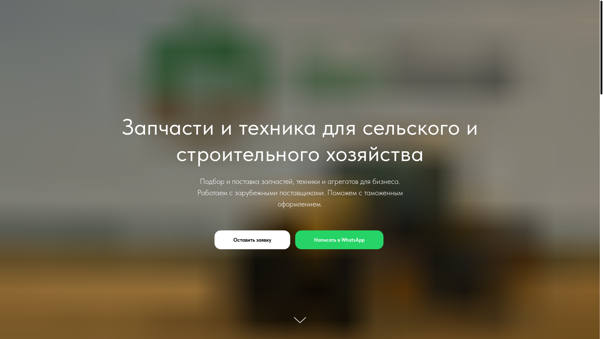 website screenshot of https://agrotehnikparts.ru/