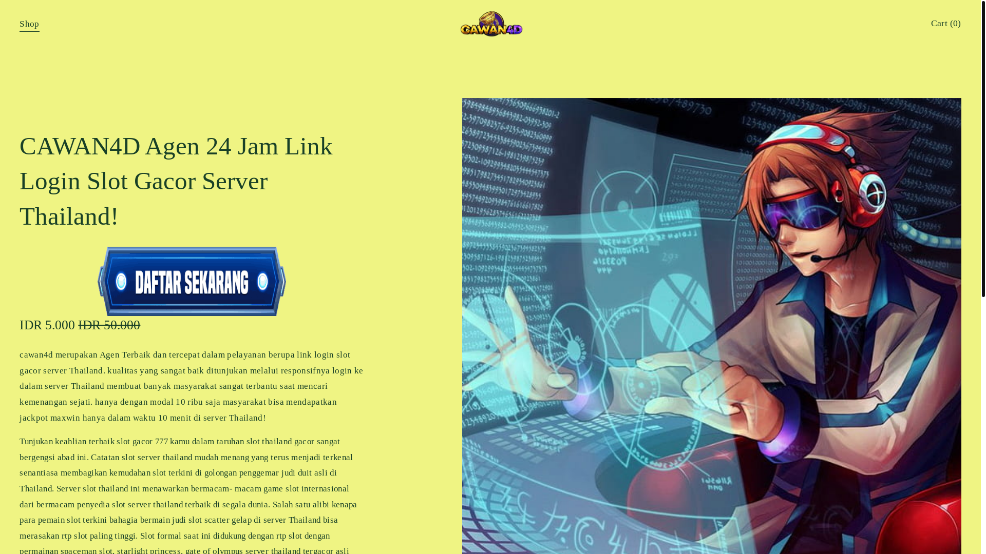 website screenshot of https://rtpcawan88.com/