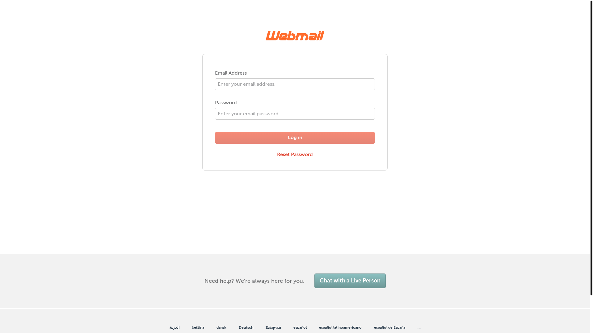 website screenshot of https://server366.web-hosting.com:2096/