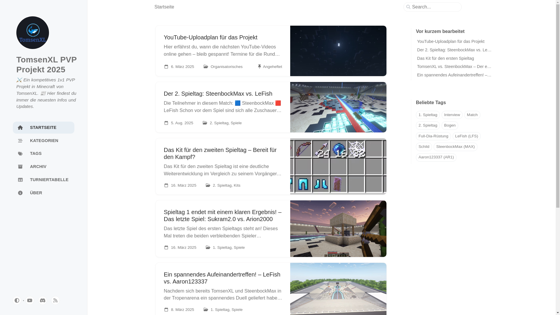 website screenshot of https://tomsenxl-pvp-projekt-2025-blog.pages.dev/