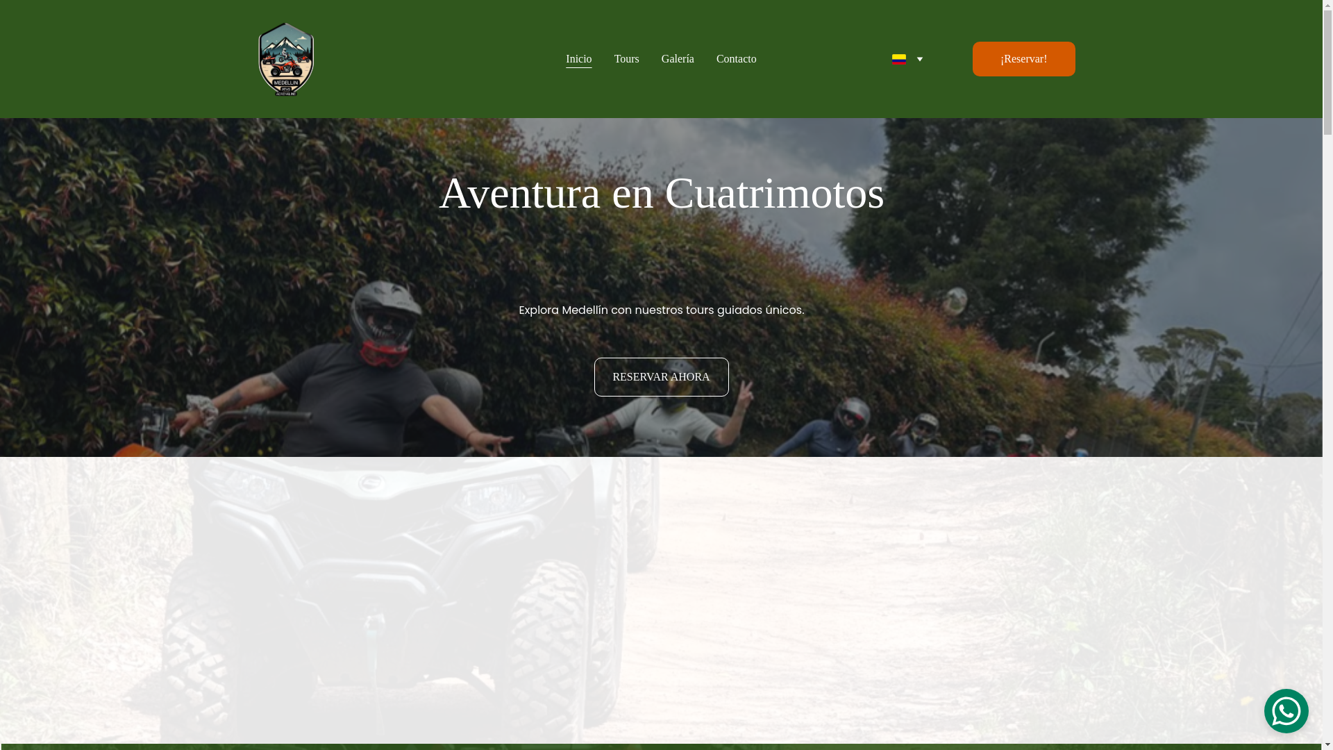 website screenshot of https://medellinatvsadrenaline.com/