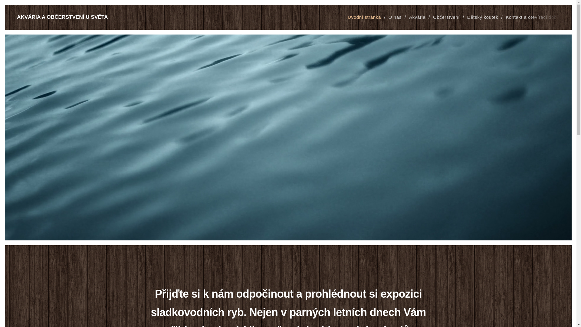 website screenshot of https://akvariaaobcerstveniusveta.cz/