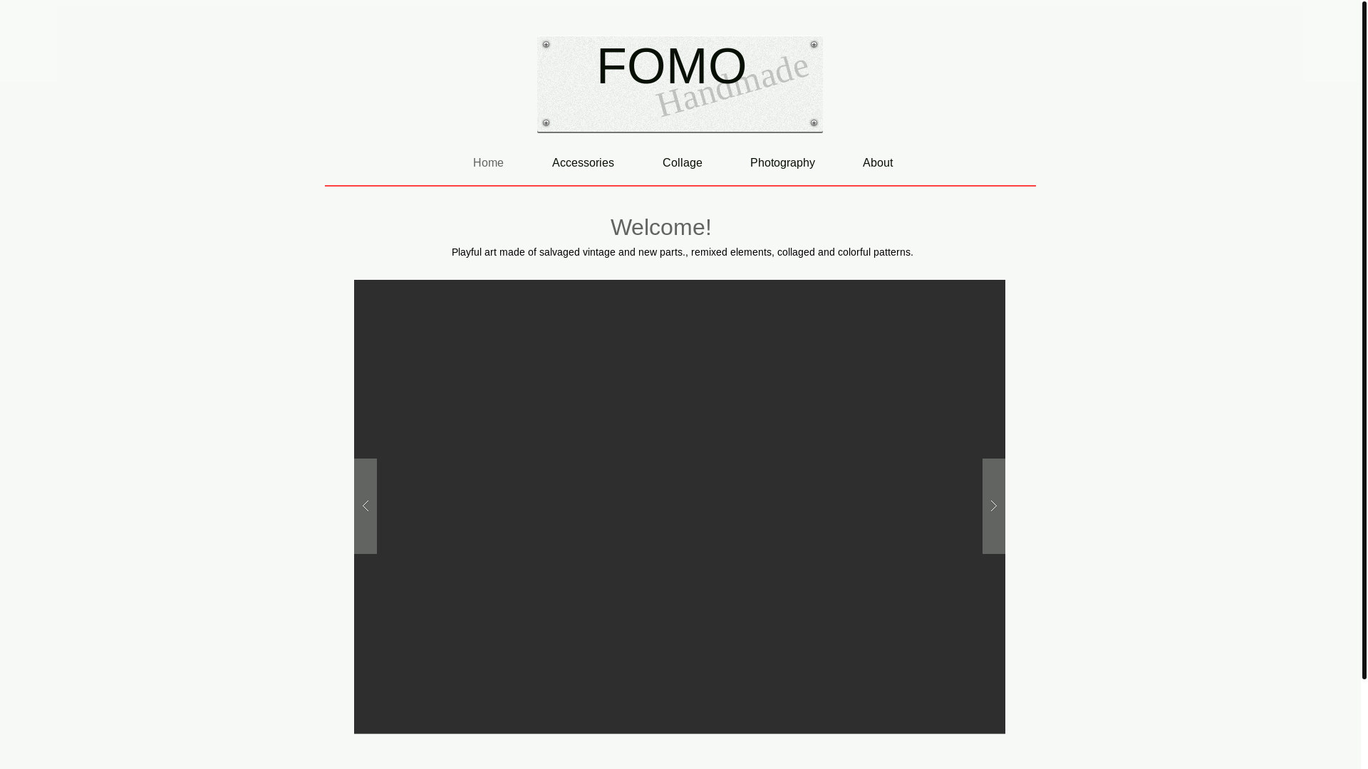 website screenshot of https://fomohandmade.com/