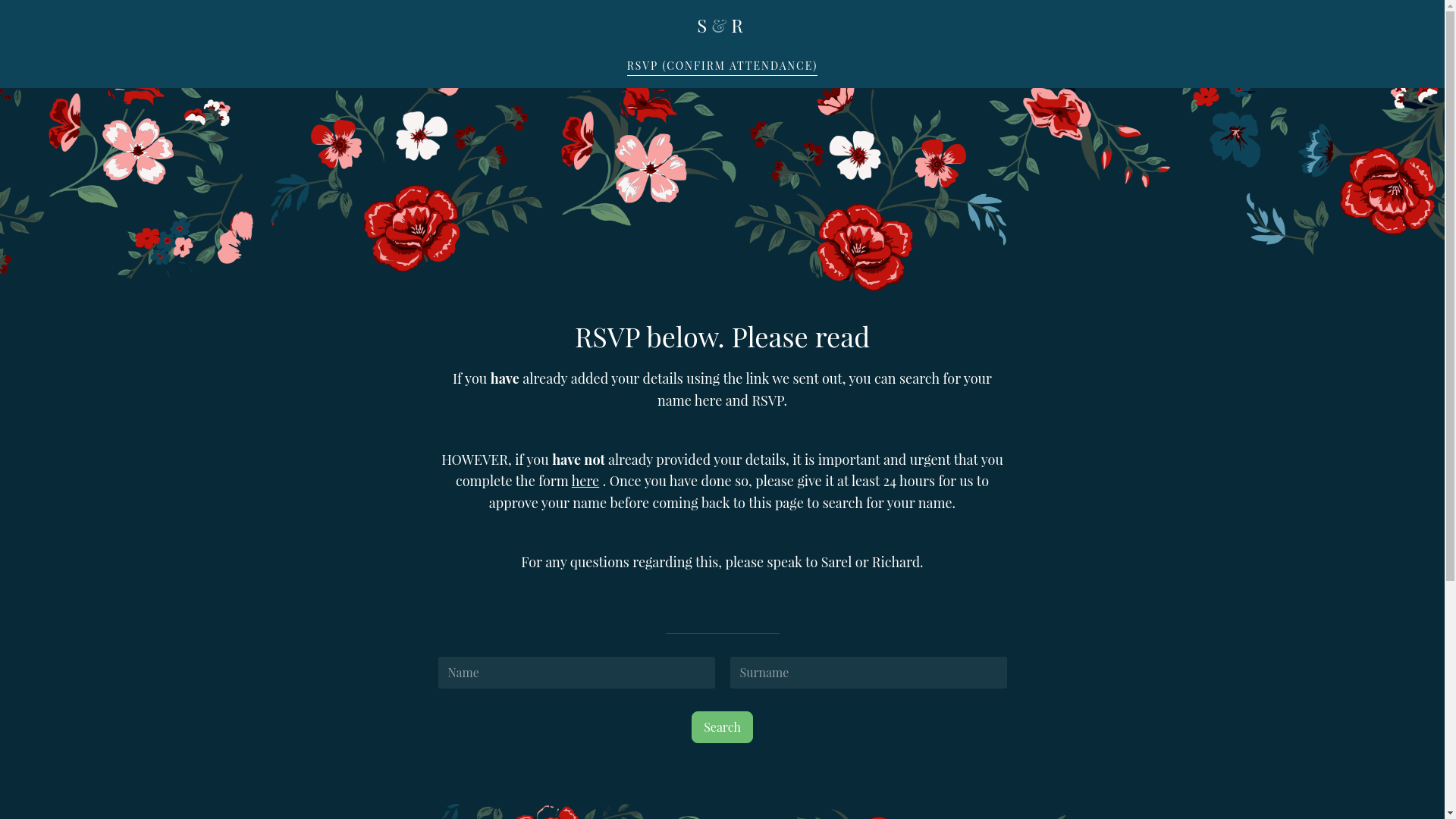 website screenshot of https://sarelandrichard.com/