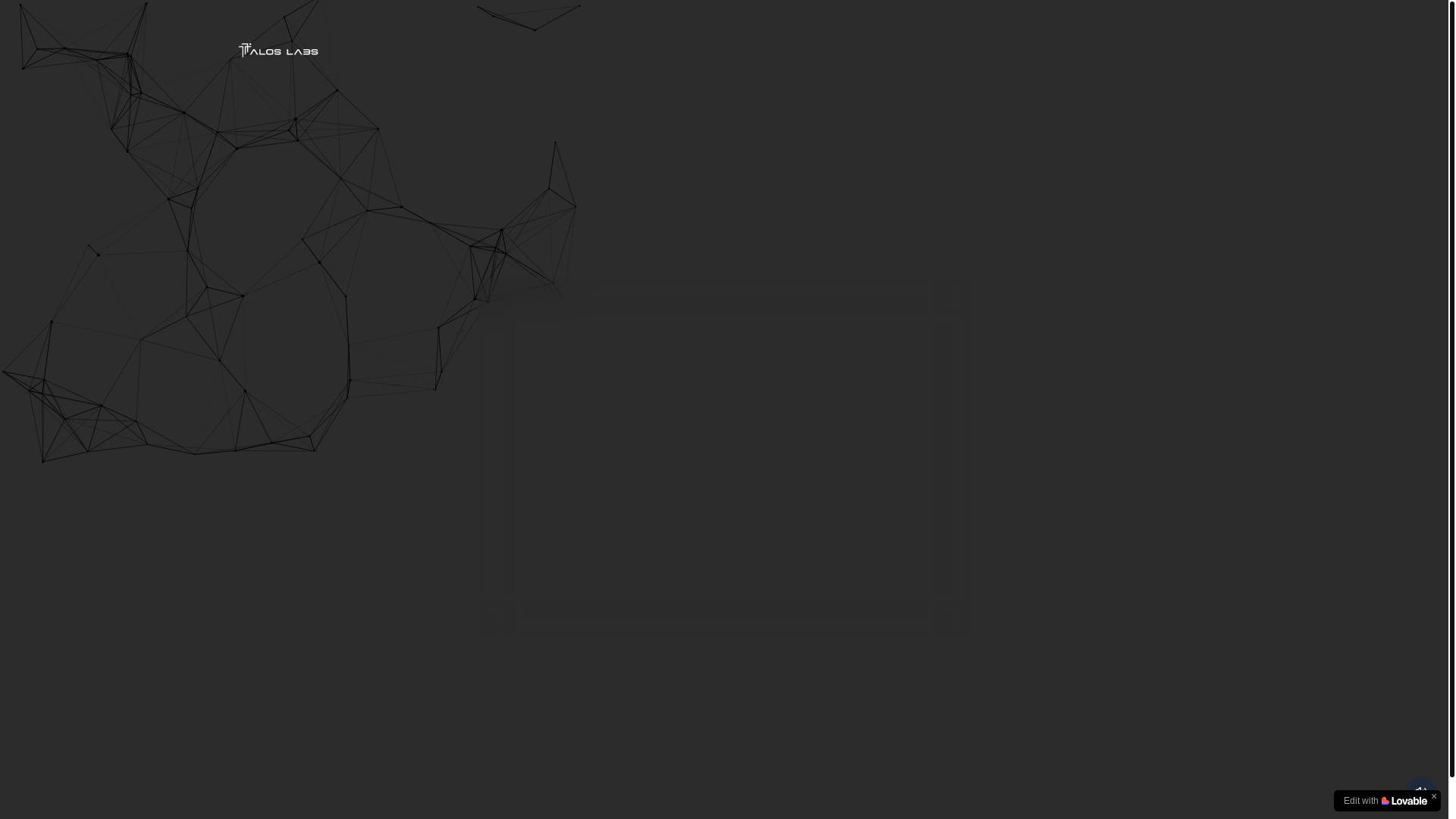 website screenshot of https://taloslabs.gr/