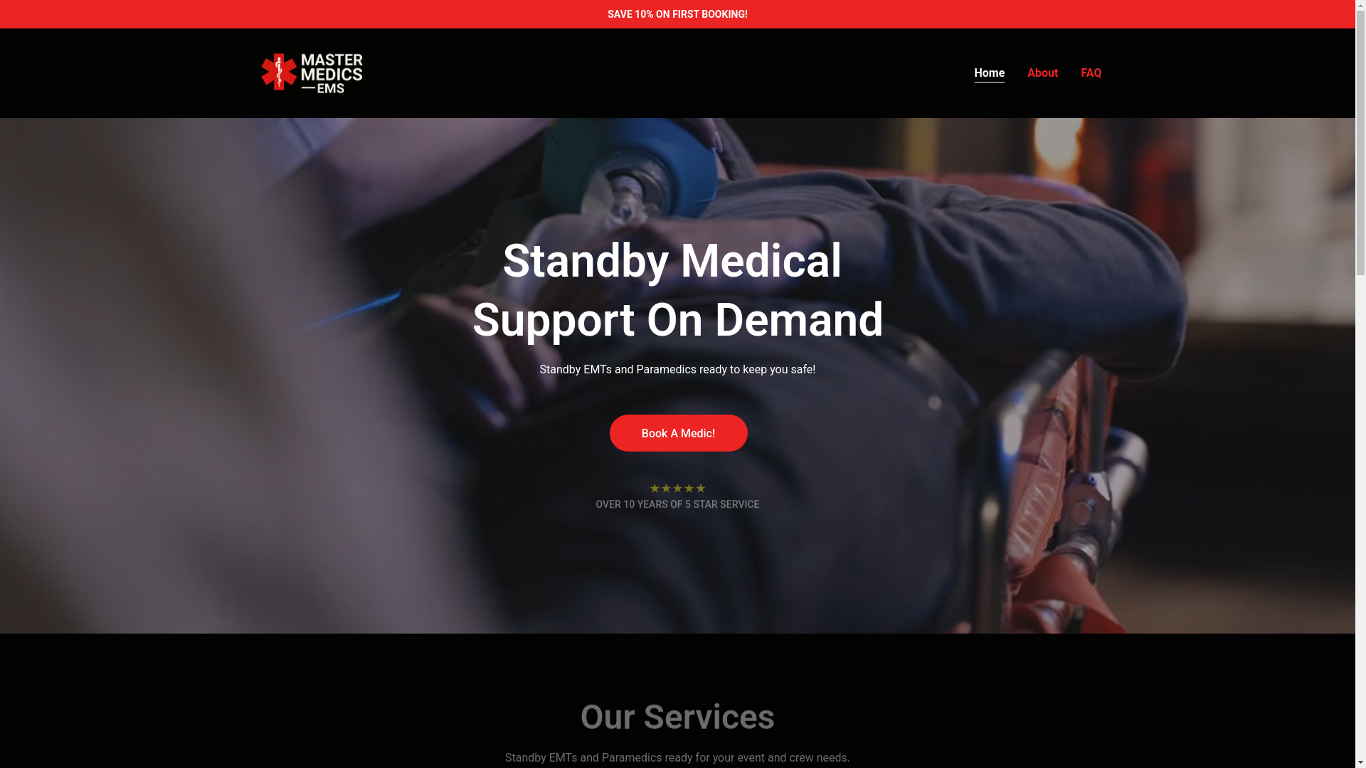 website screenshot of https://mastermedicsems.com/