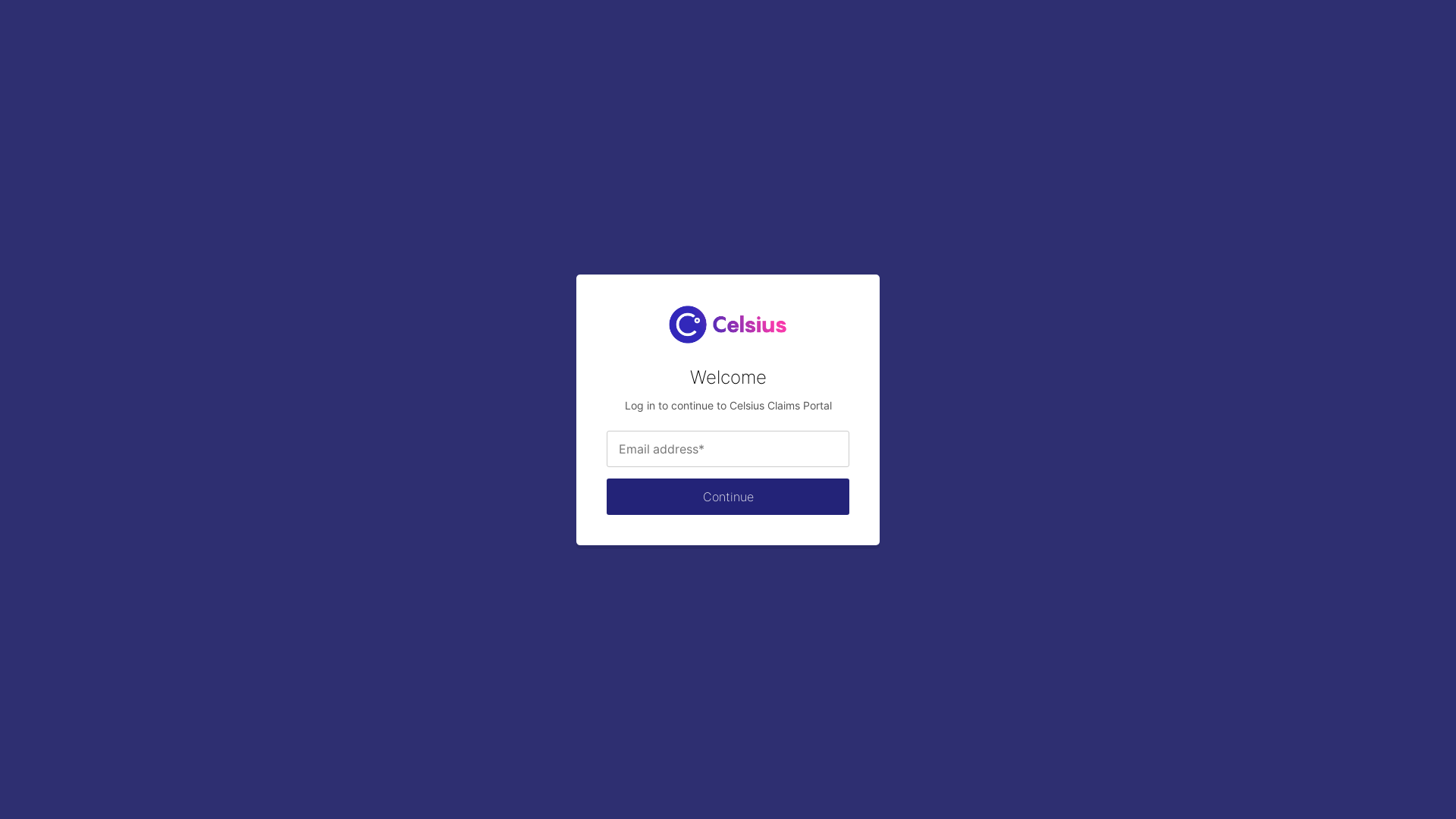 website screenshot of https://login-celsius-secureportals.com/