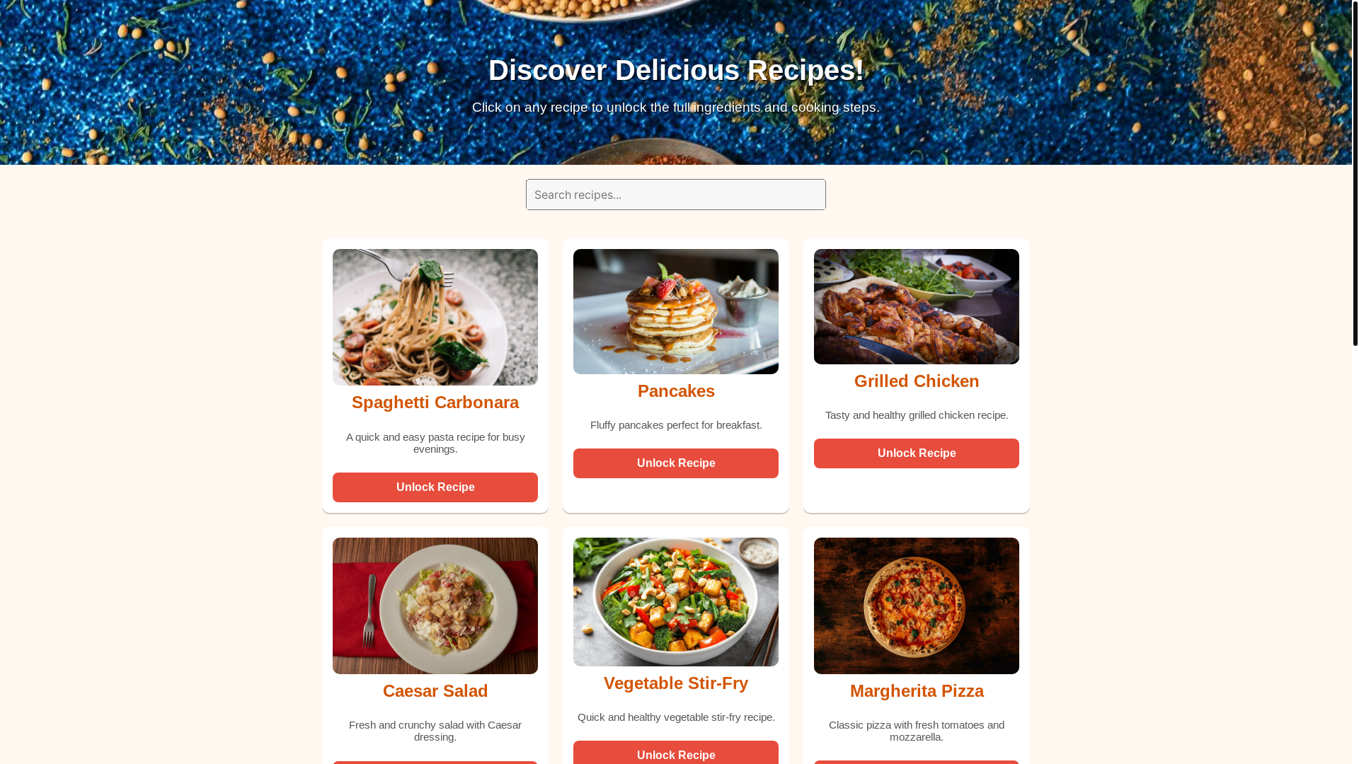website screenshot of https://delicious-recipes.pages.dev/