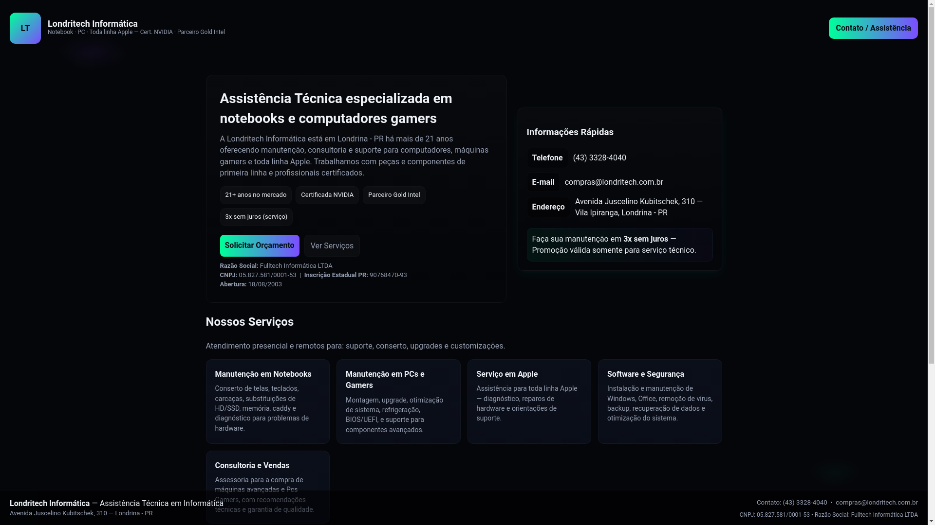 website screenshot of https://paginameidas25.online/