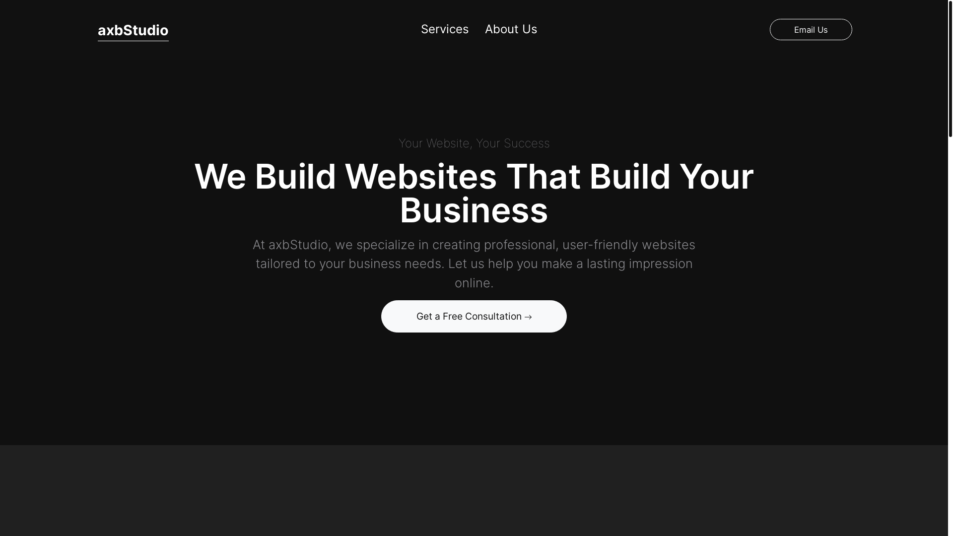 website screenshot of https://axbstudio.ro/