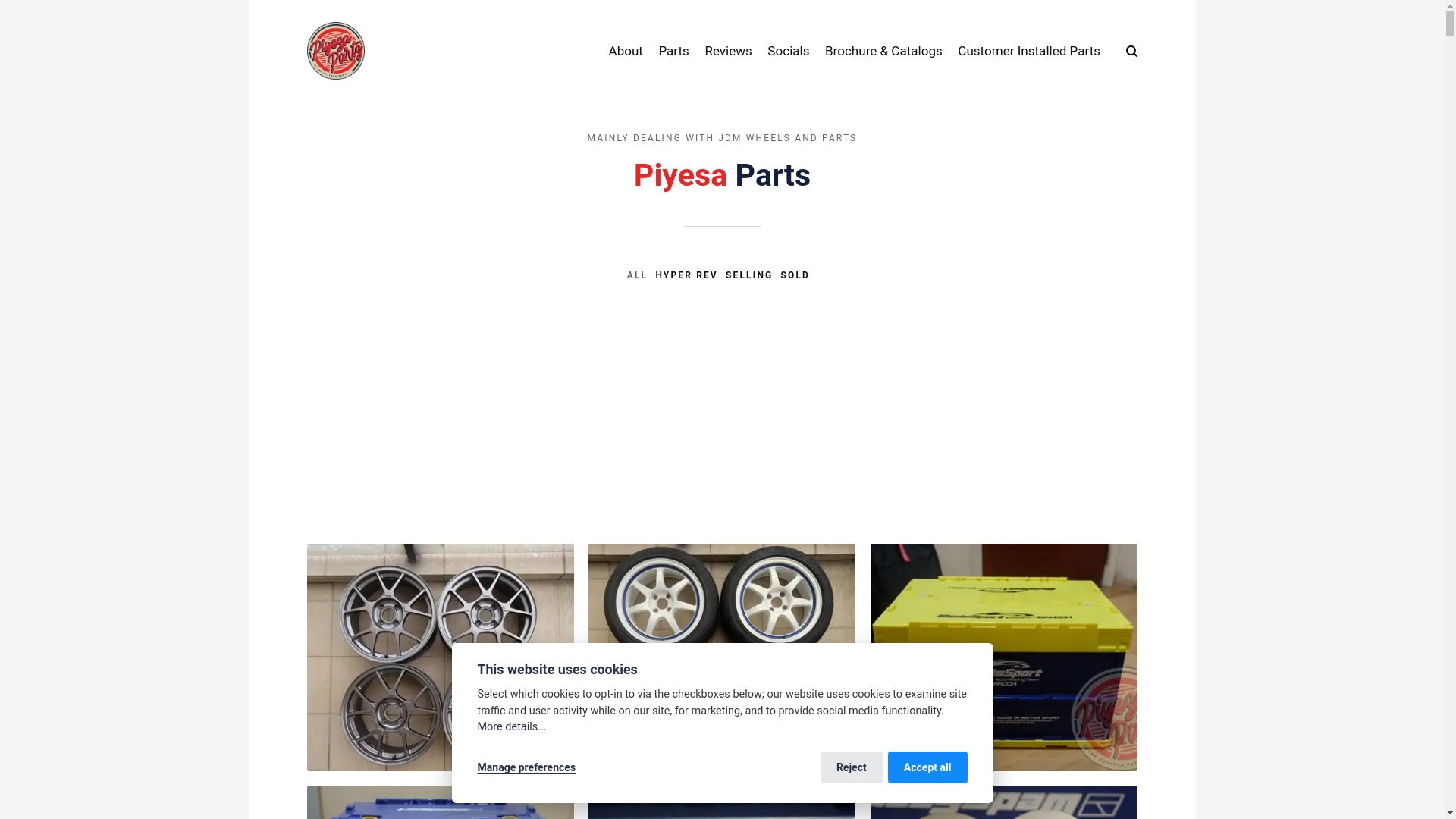website screenshot of https://piyesaparts.pages.dev/