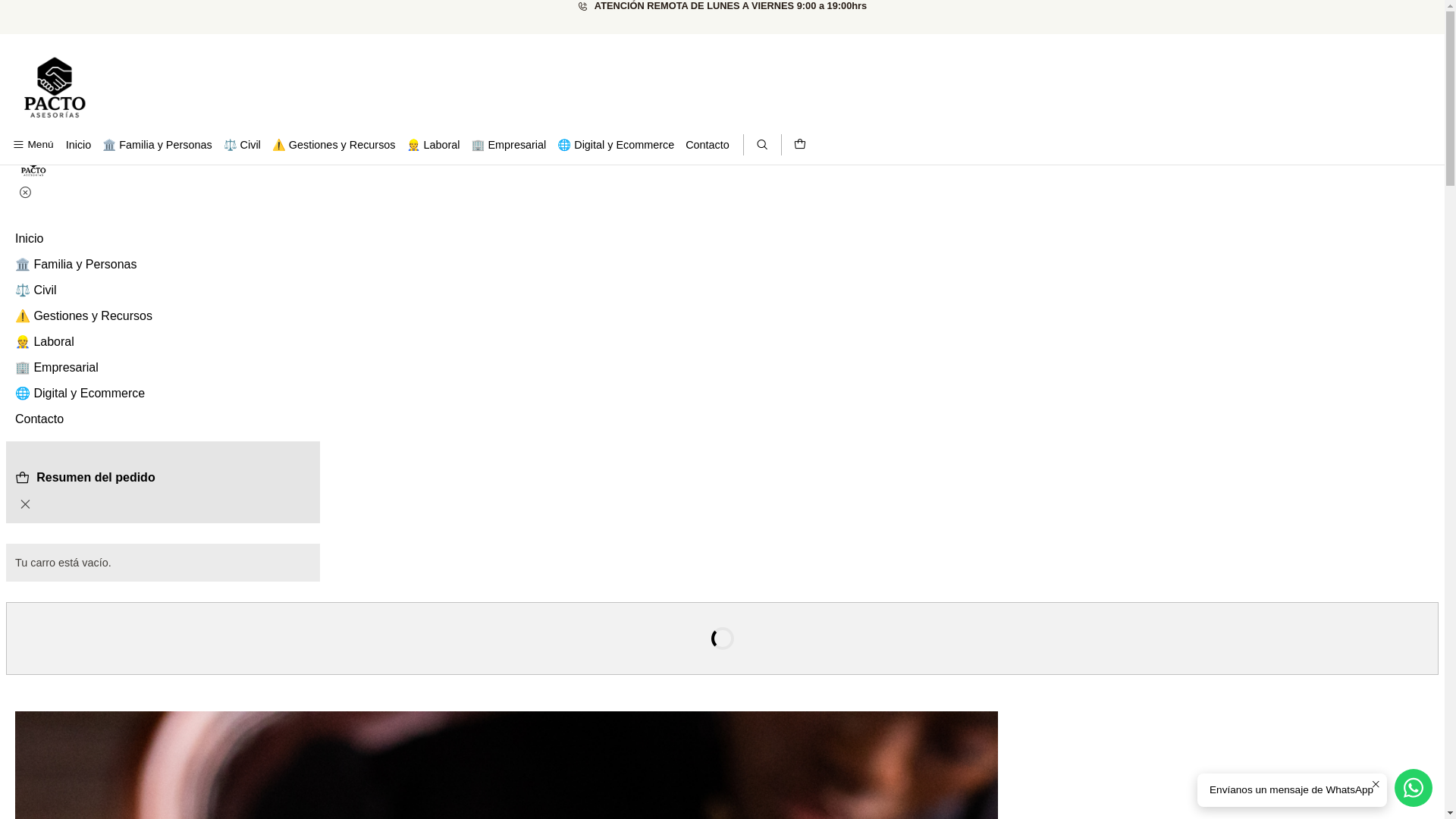 website screenshot of https://pactoasesorias.cl/