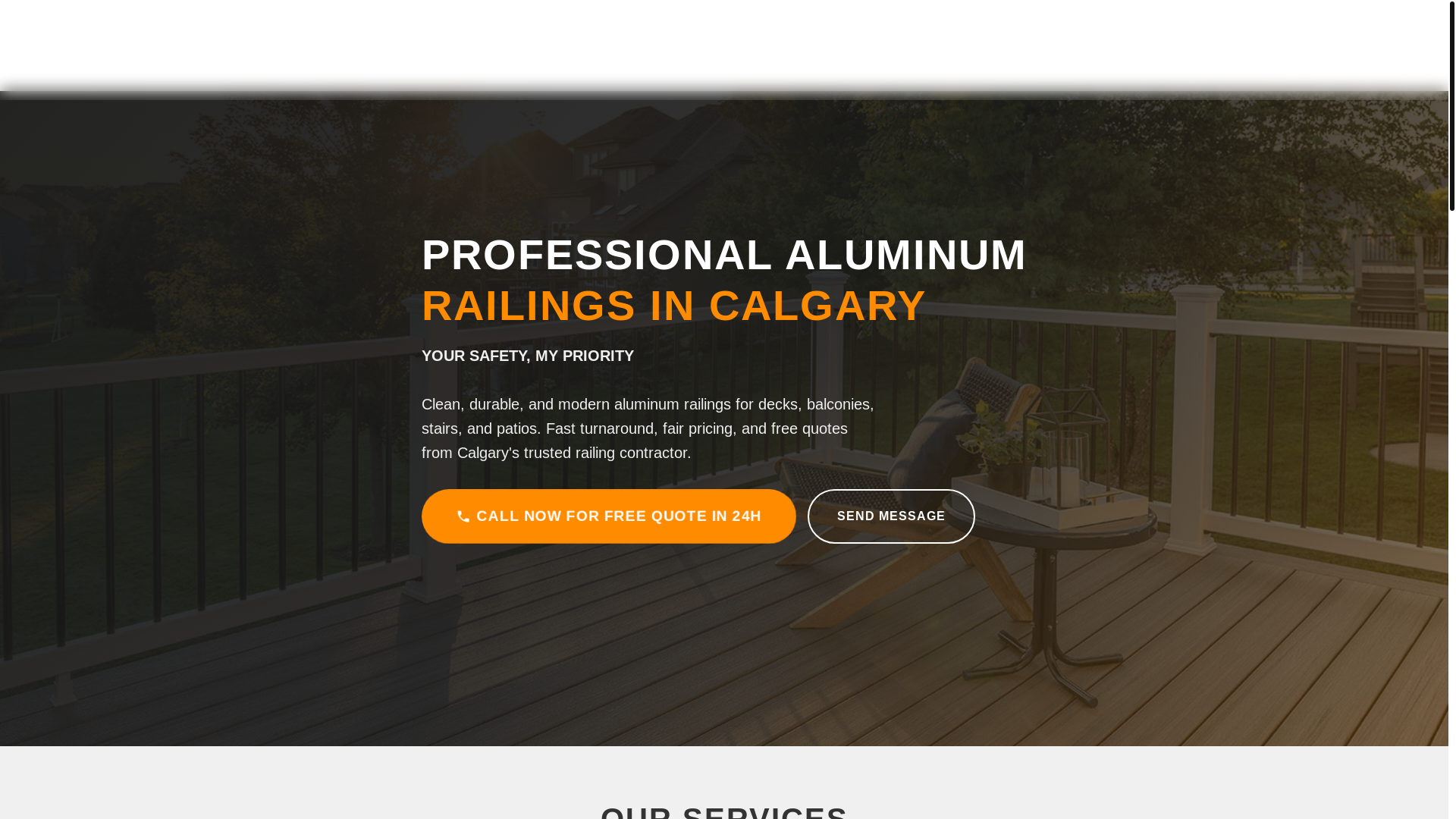 website screenshot of https://westsiderailingsltd.ca/